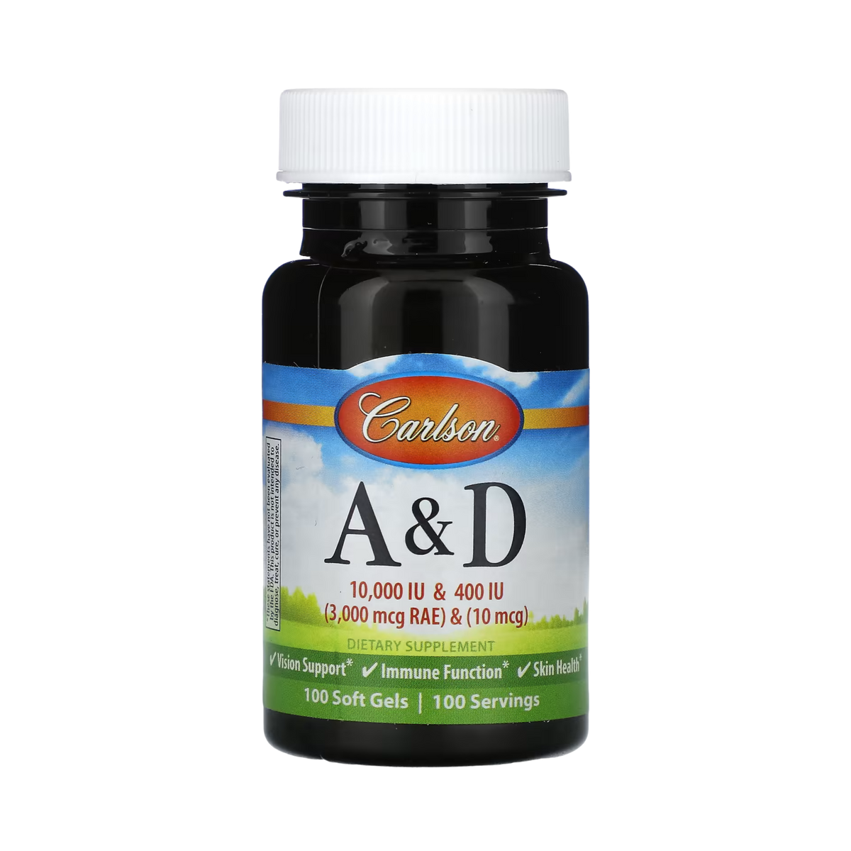 Carlson, Vitamin A & D, 100 Soft Gels