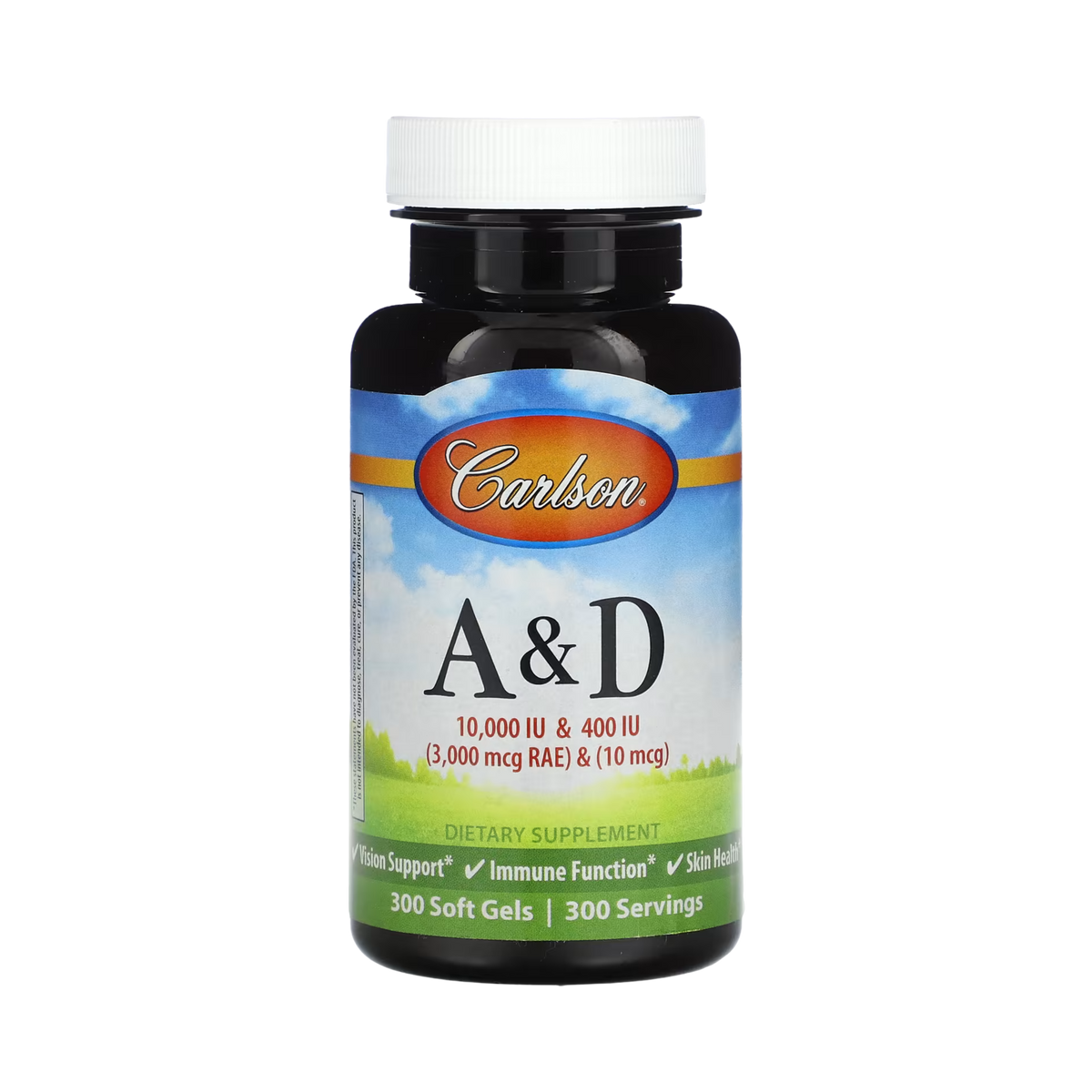 Carlson, Vitamin A & D, 300 Soft Gels