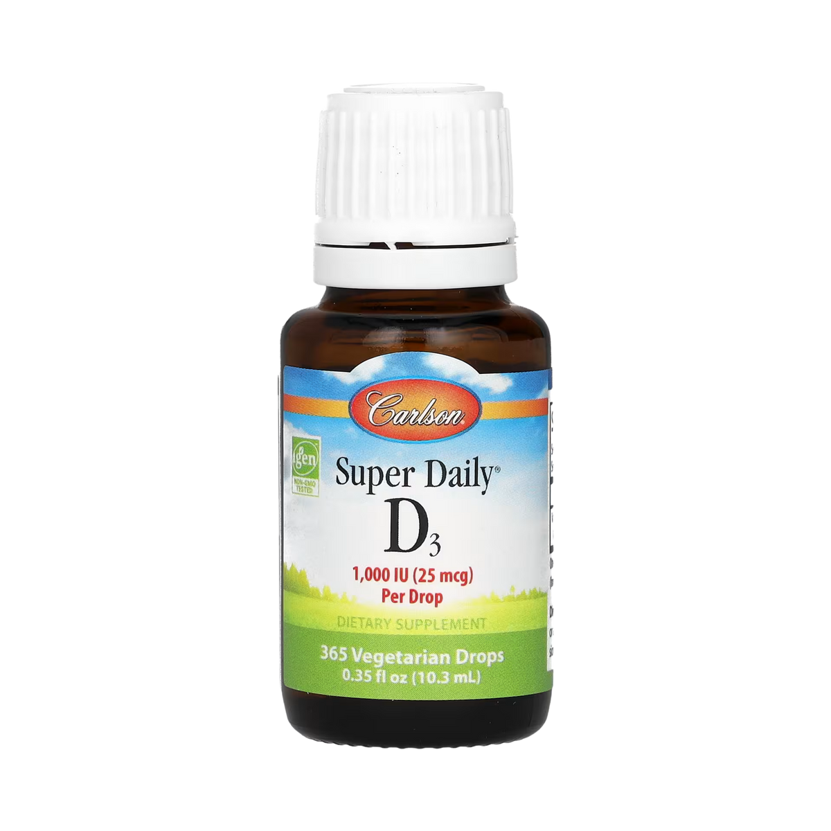 Carlson, Super Daily D3, 25 Mcg (1,000 IU), 0.35 Fl Oz