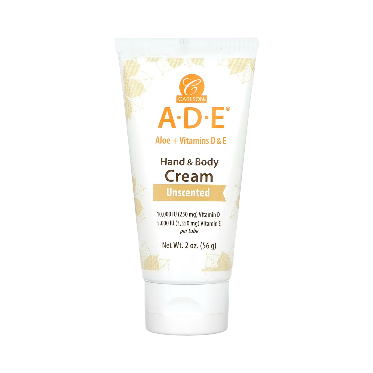 Carlson, A-D-E Hand & Body Cream, Unscented, 2 Oz