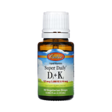 Carlson, Super Daily D3 + K2, 125 Mcg (5,000 IU) & 90 Mcg, 0.086 Fl Oz