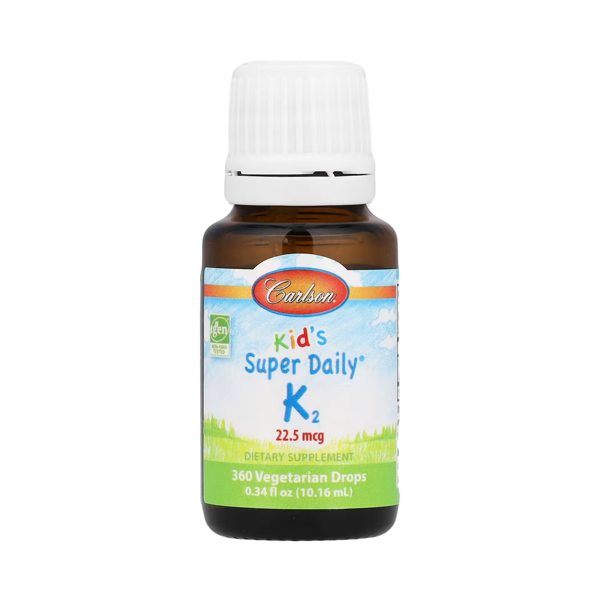 Carlson, Kid's Super Daily K2, 22.5 Mcg, 0.34 Fl Oz (10.16 ml)