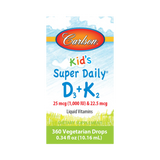 Carlson, Kid's Super Daily D3 + K2, 360 Drops
