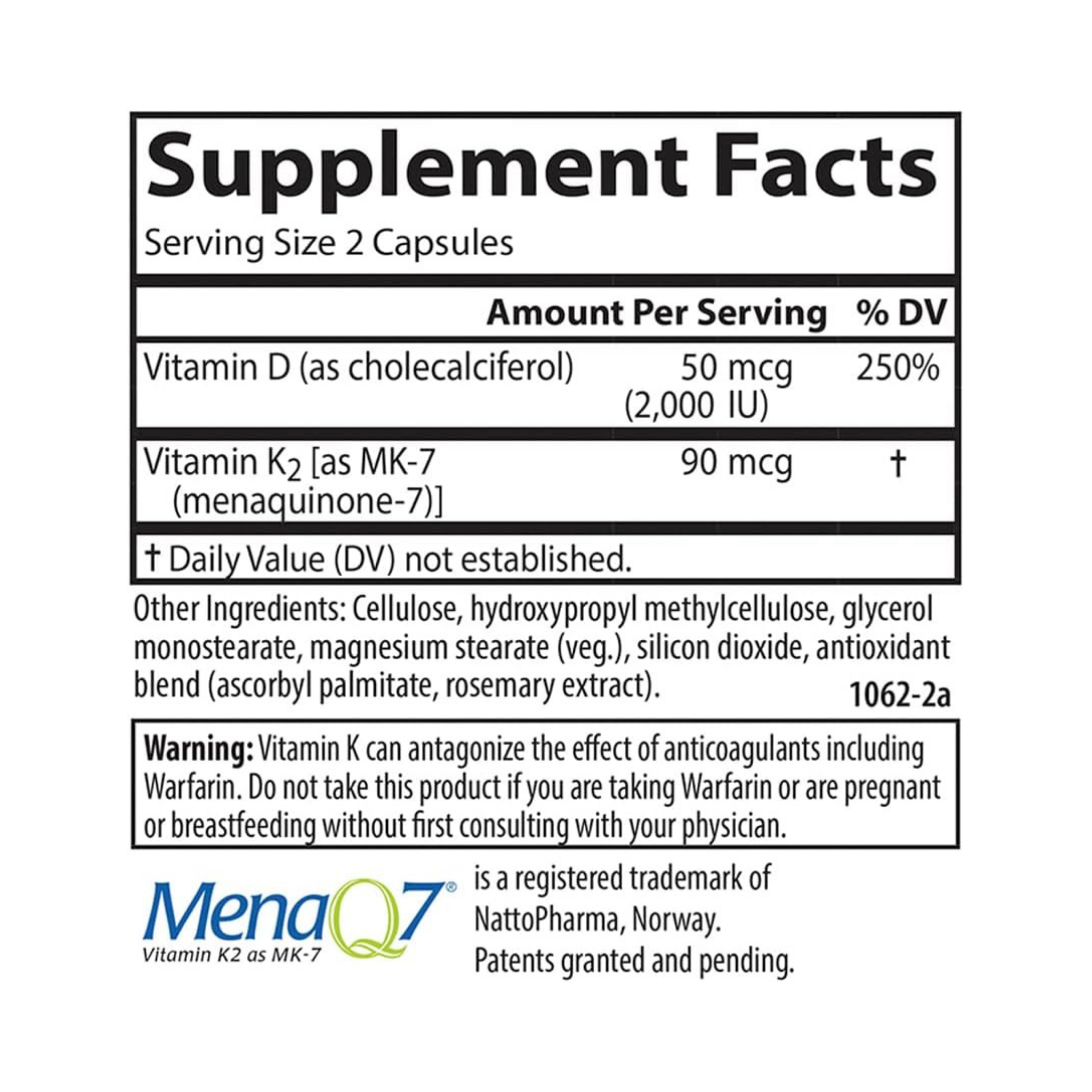 Carlson, Vitamin D3 + K2, 120 Vegetarian Capsules