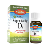 Carlson, Plant-Based Super Daily D3 2000 IU, 90 Drops