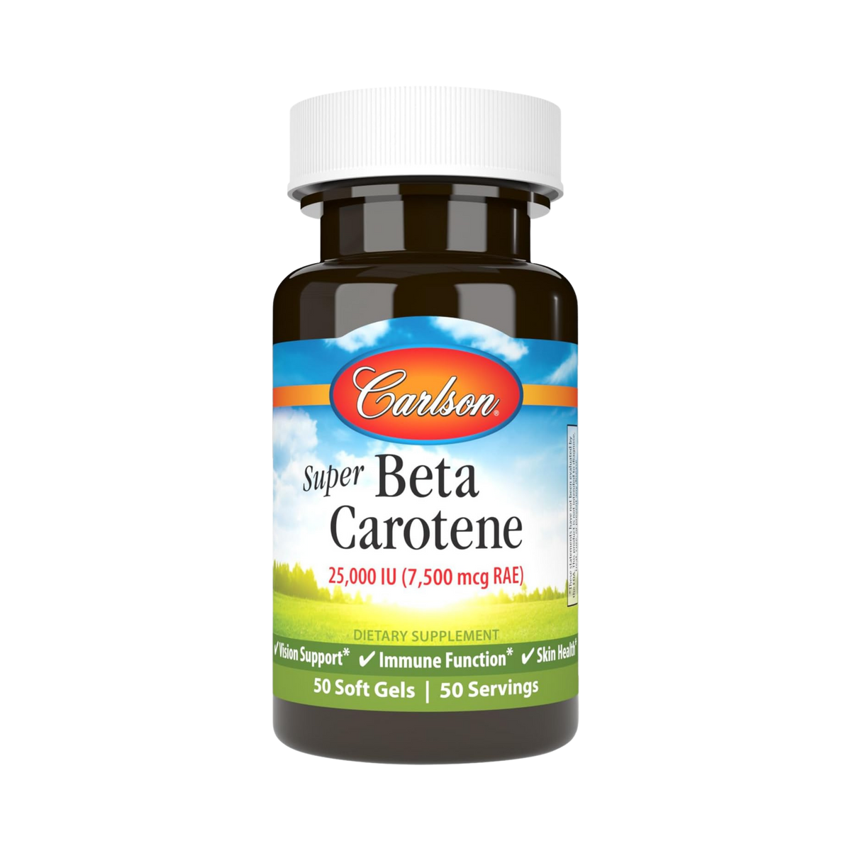 Carlson, Super Beta Carotene, 25000 IU, 50 Softgels