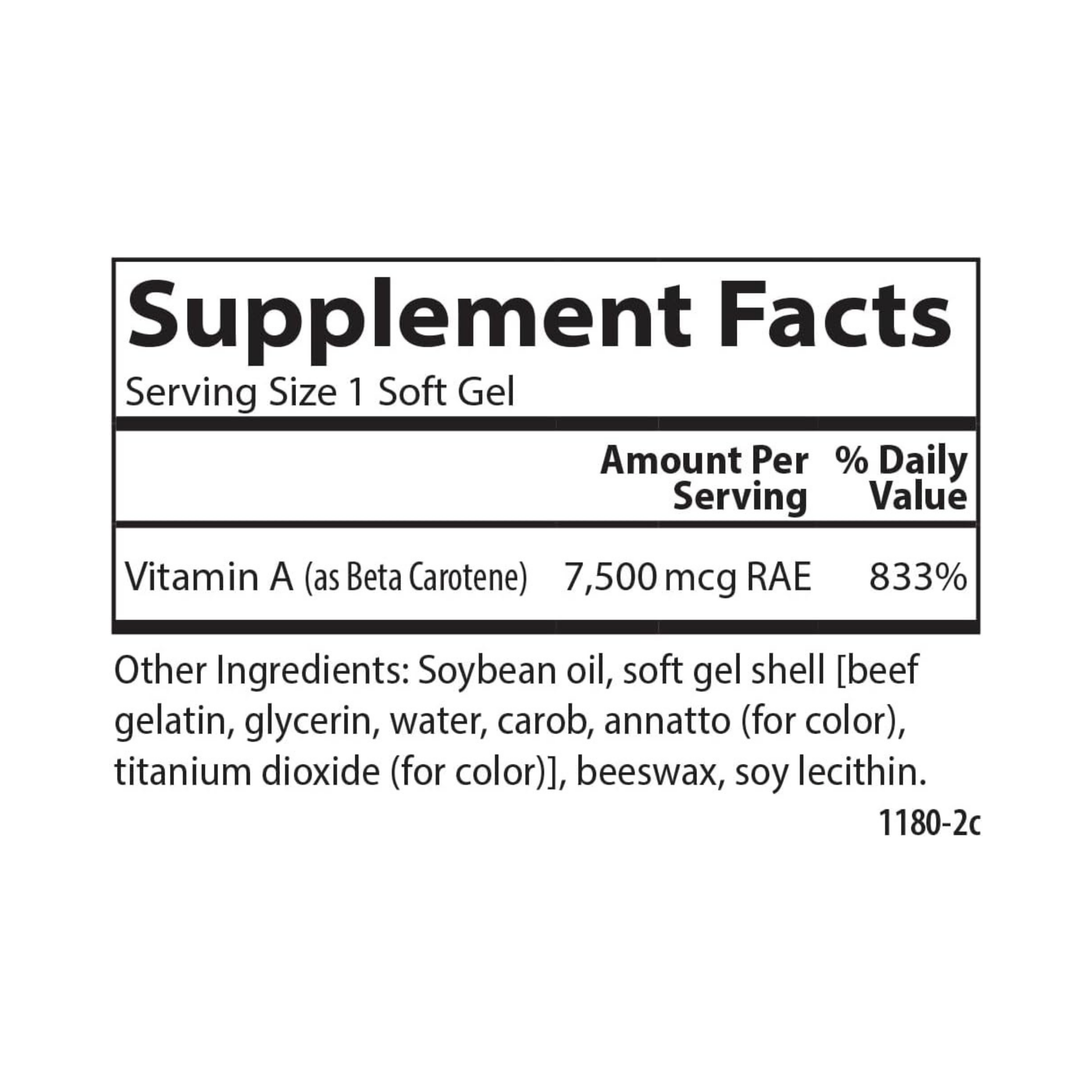 Carlson, Super Beta Carotene, 25000 IU, 50 Softgels