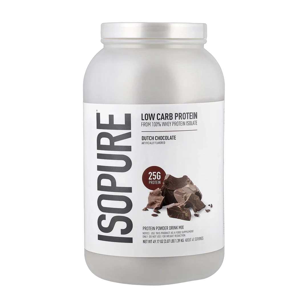 Isopure, Low Carb Protein Powder, Dutch Chocolate, 3.07 lb (1.39 kg)