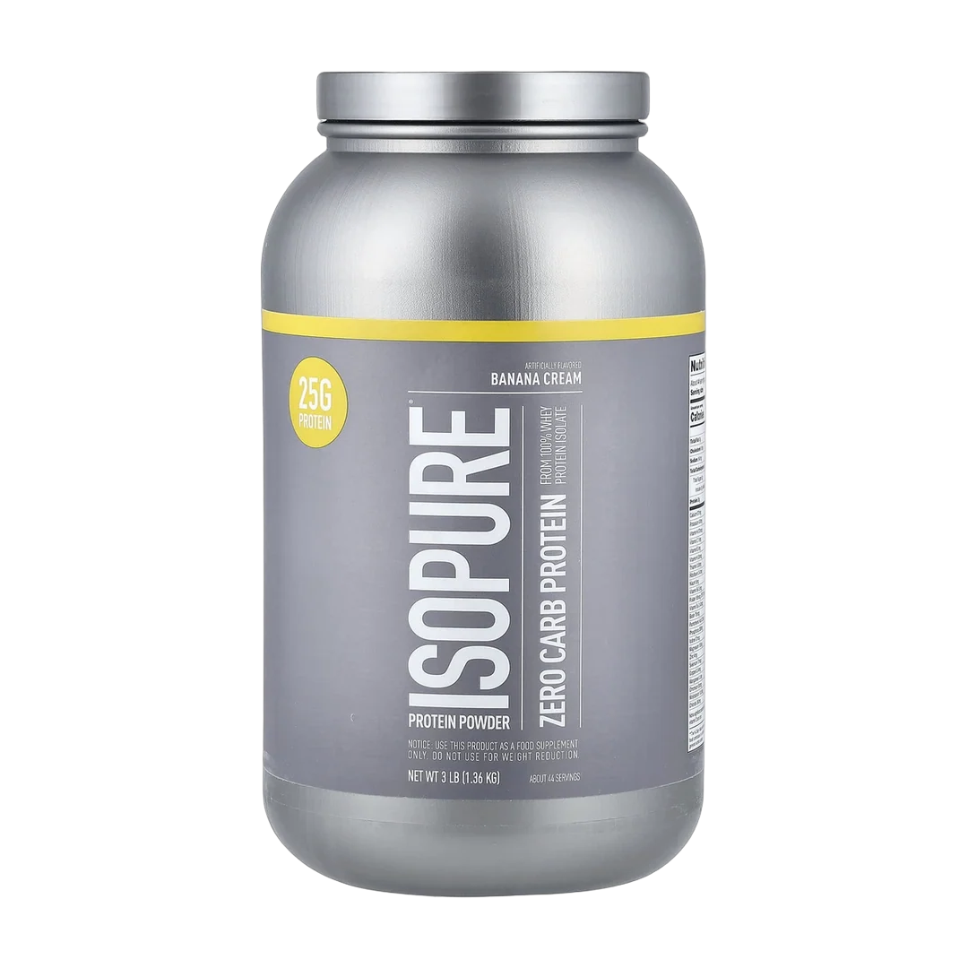Isopure, Zero Carb Protein Powder, Banana Cream, 3 lb (1.36 kg)