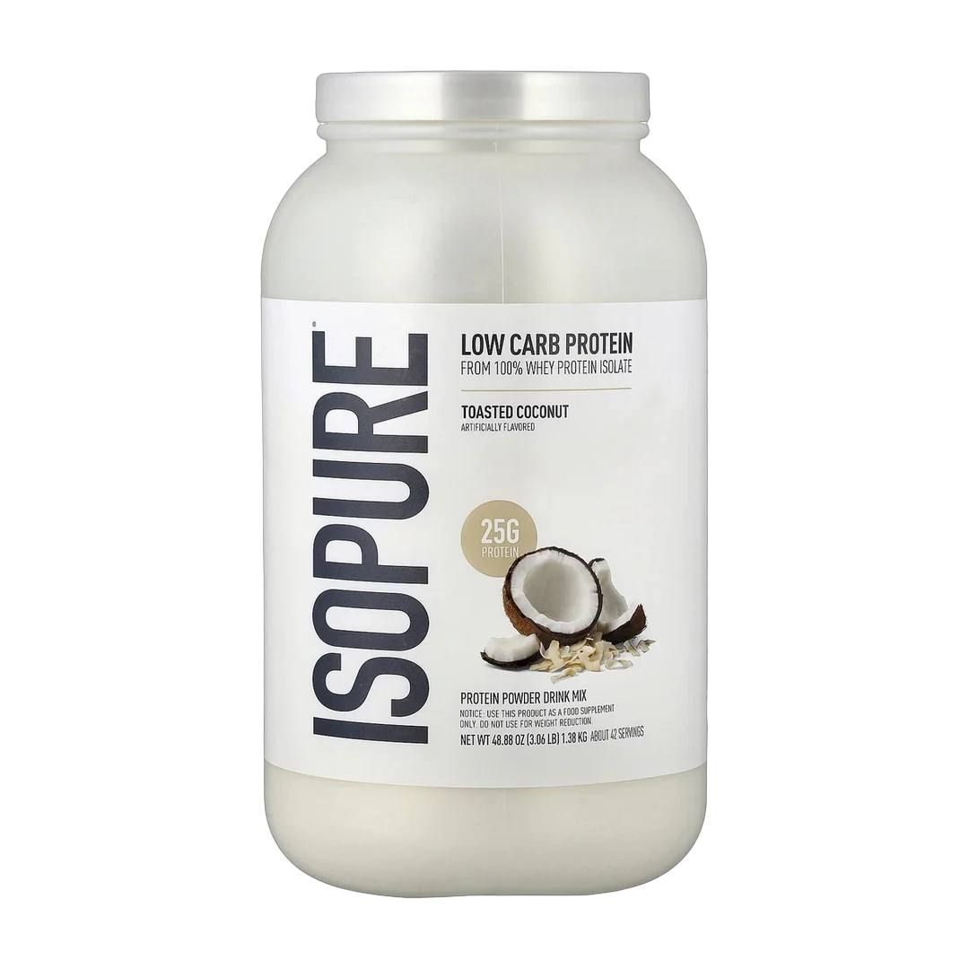 Isopure, Low Carb Protein Powder, Toasted Coconut, 3.06 lb (1.38 kg)