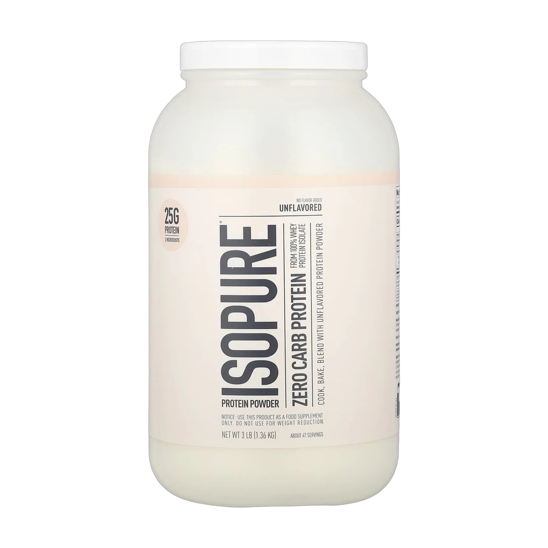 Isopure, Zero Carb Protein Powder, Unflavored, 3 lb (1.36 kg)