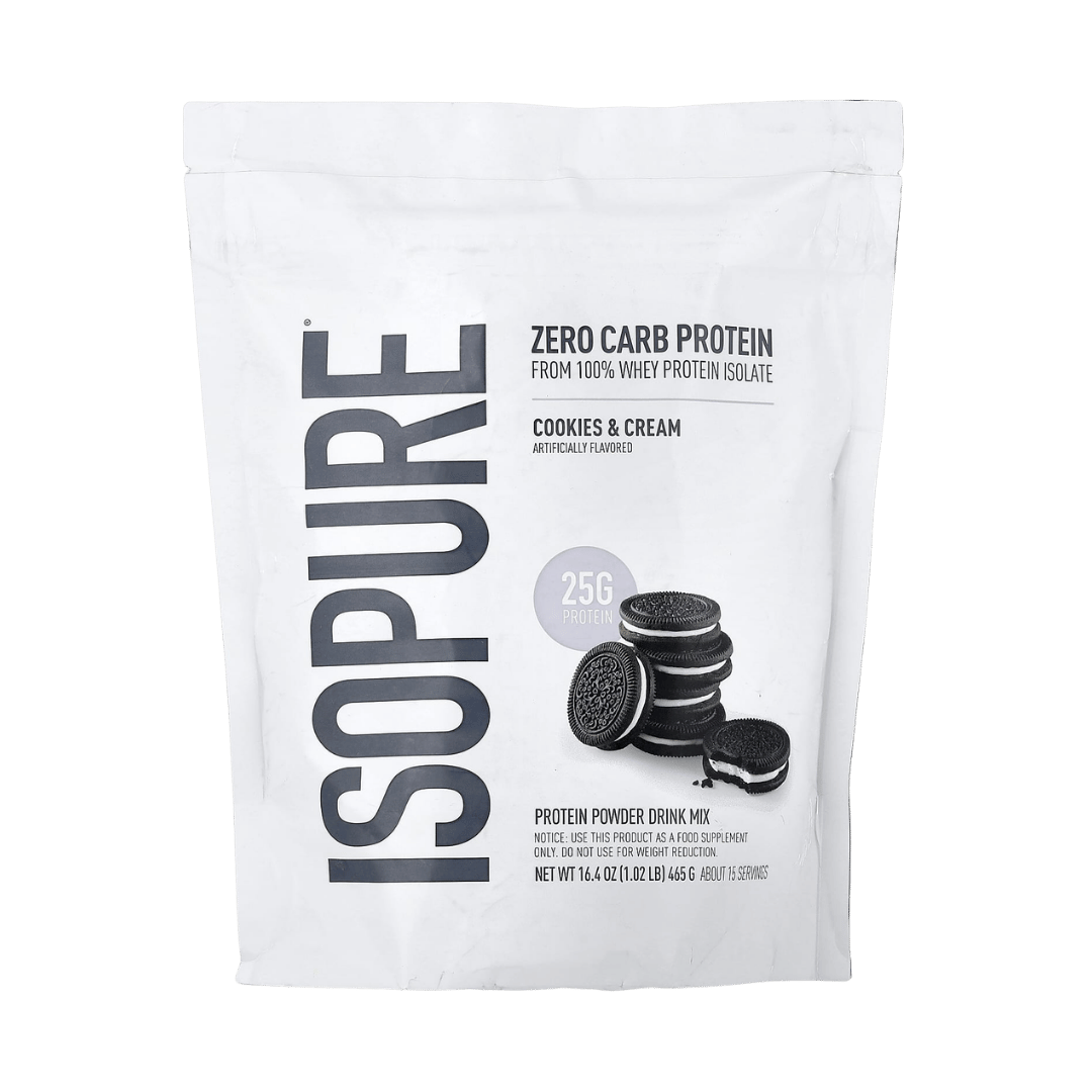 Isopure, Zero Carb Protein Powder, Cookies & Cream, 1.02 lb (465 g)