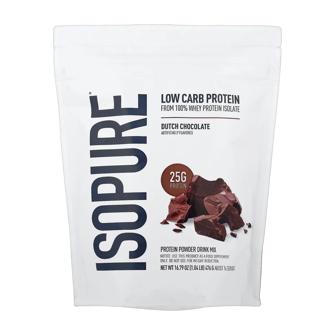 Isopure, Low Carb Protein Powder, Dutch Chocolate, 1.04 lb (476 g)