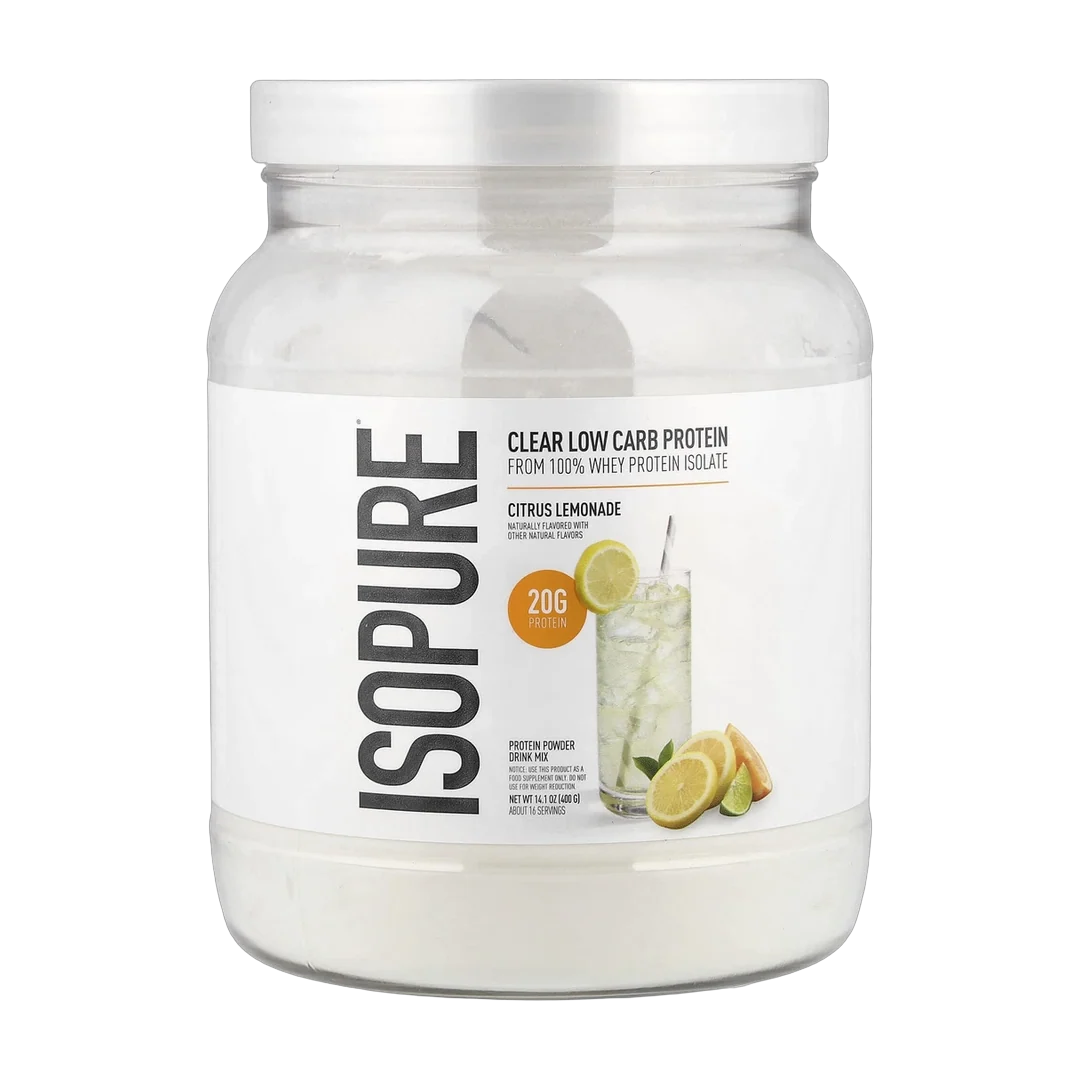 Isopure, Clear Low Carb Protein Powder, Citrus Lemonade, 14.1 oz (400 g)
