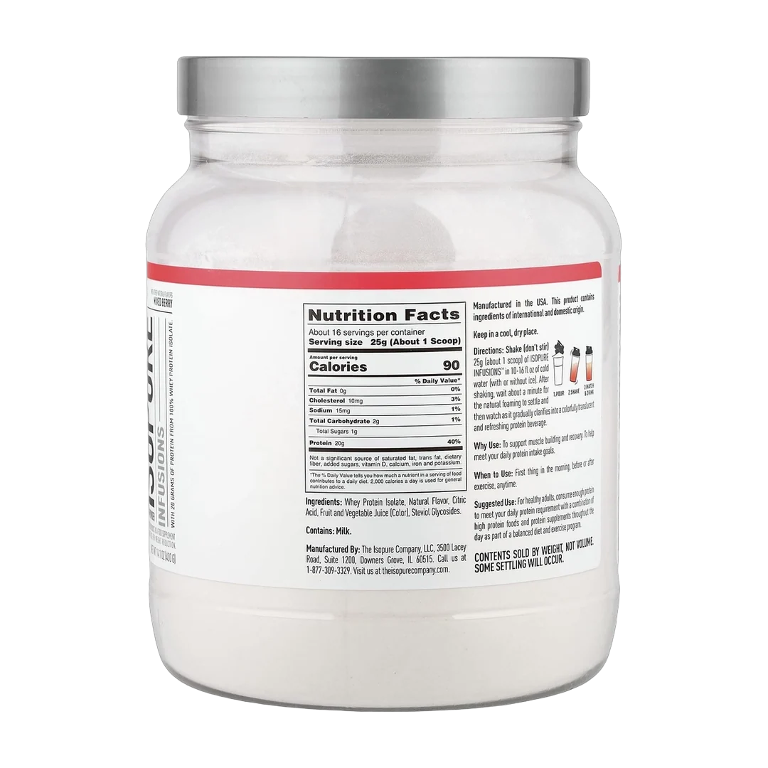 Isopure, Infusions Protein Powder, Mixed Berry, 14.1 oz (400 g)
