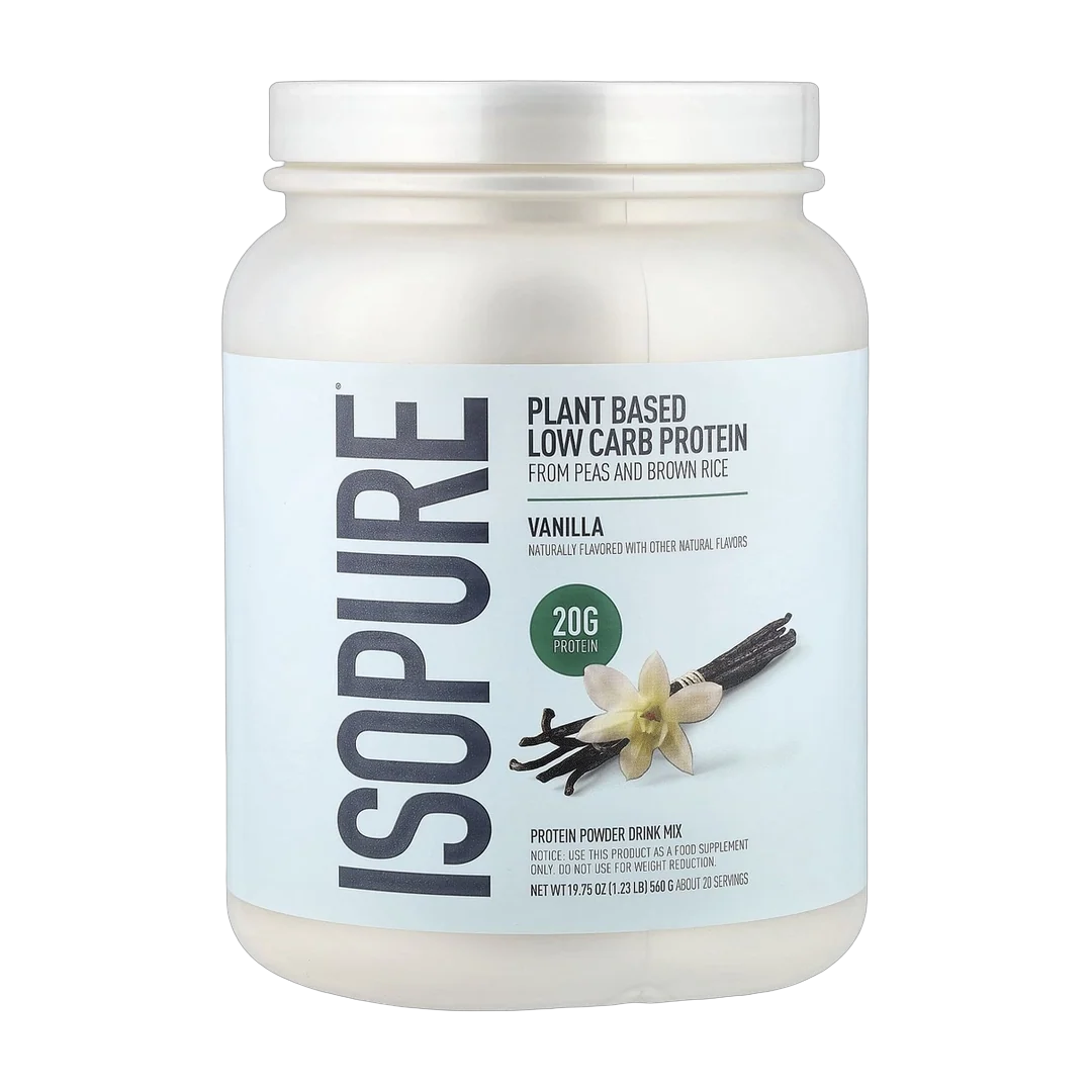Isopure, Plant Based Low Carb Protein Powder, Vanilla, 1.23 lb (560 g)