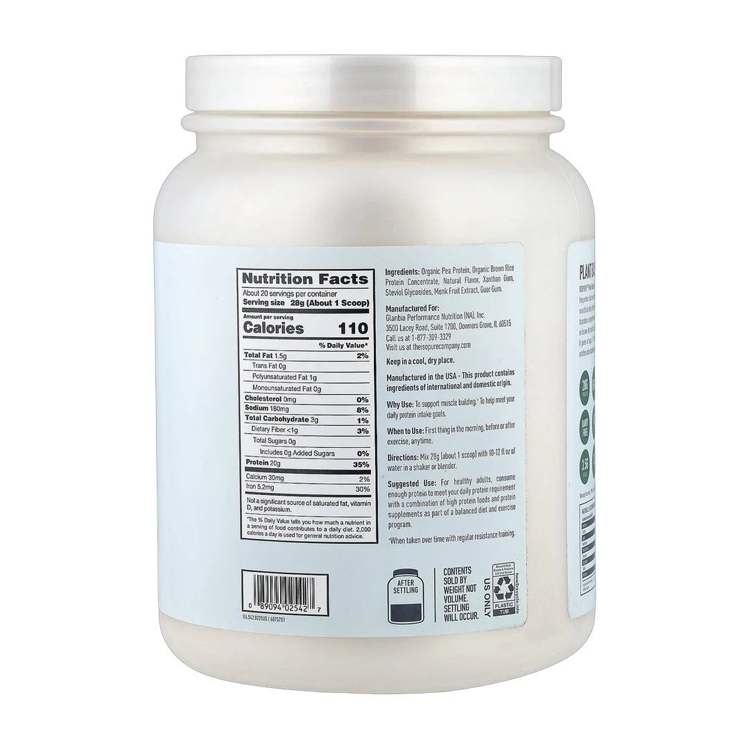 Isopure, Plant Based Low Carb Protein Powder, Vanilla, 1.23 lb (560 g)