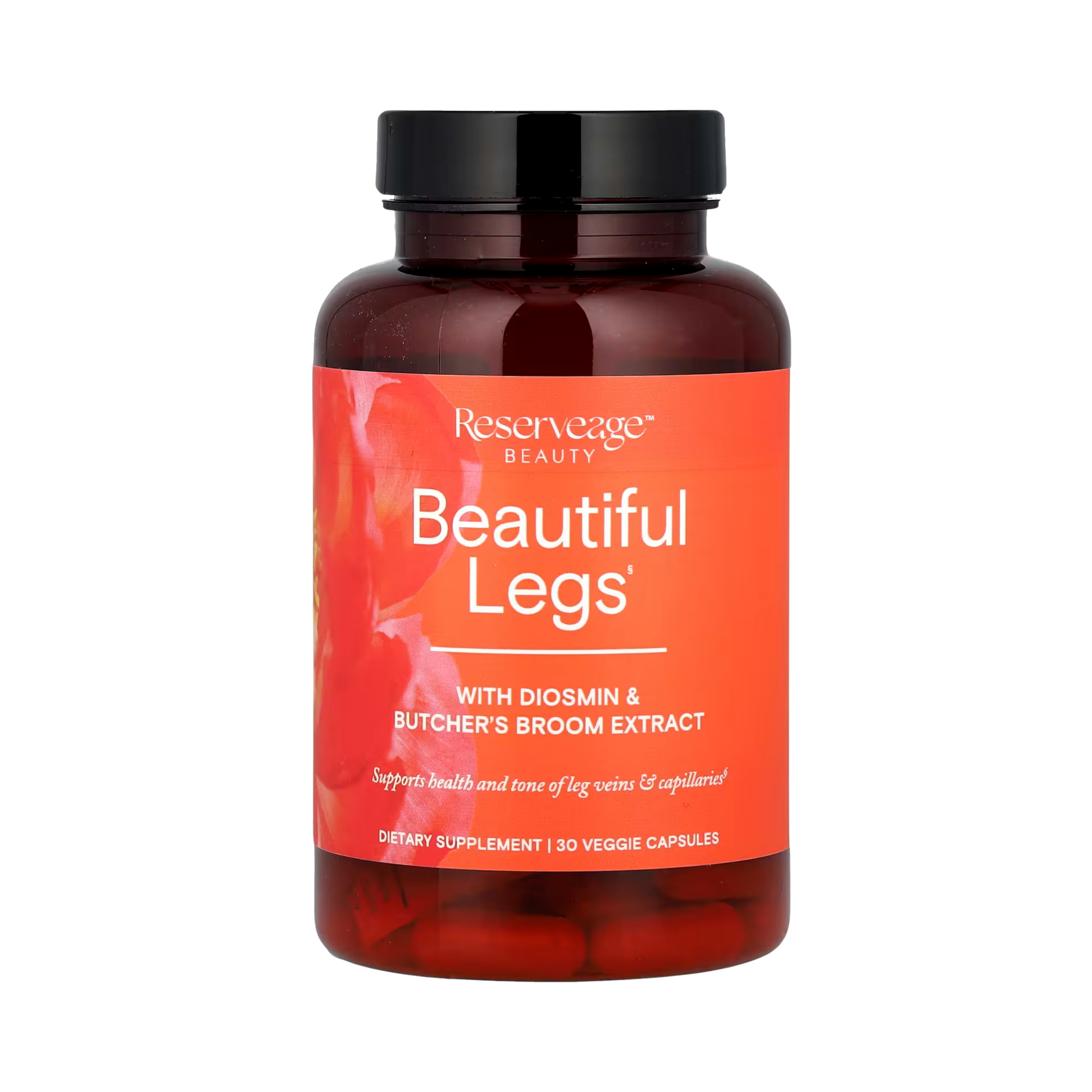 Reserveage Beauty, Beautiful Legs with Diosmin & Butcher's Broom Extract, 30 Veggie Capsules