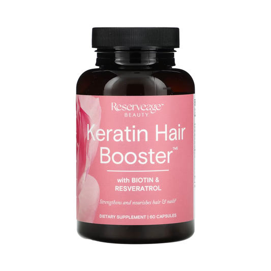Reserveage Beauty, Keratin Hair Booster with Biotin & Resveratrol, 60 Capsules