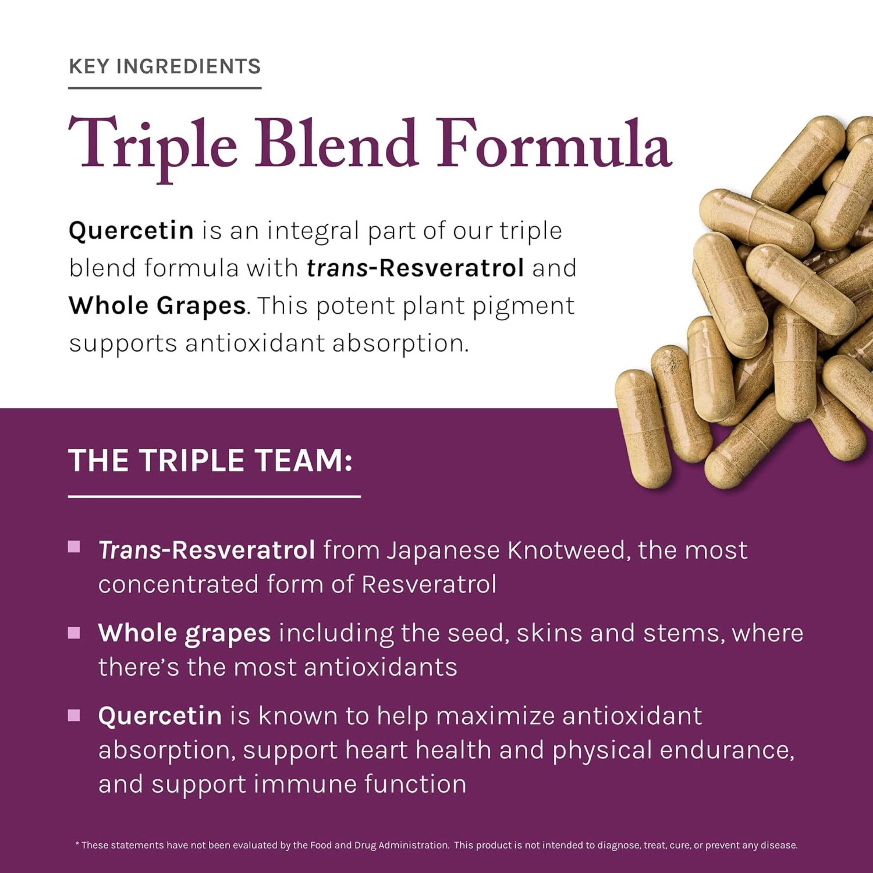 Reserveage Beauty, Resveratrol, Trans-Resveratrol, 500 mg, 60 Veggie Capsules