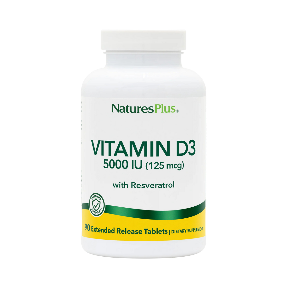 Natures Plus, Vitamin D3, Extended Release, 90 Vegan Tablets