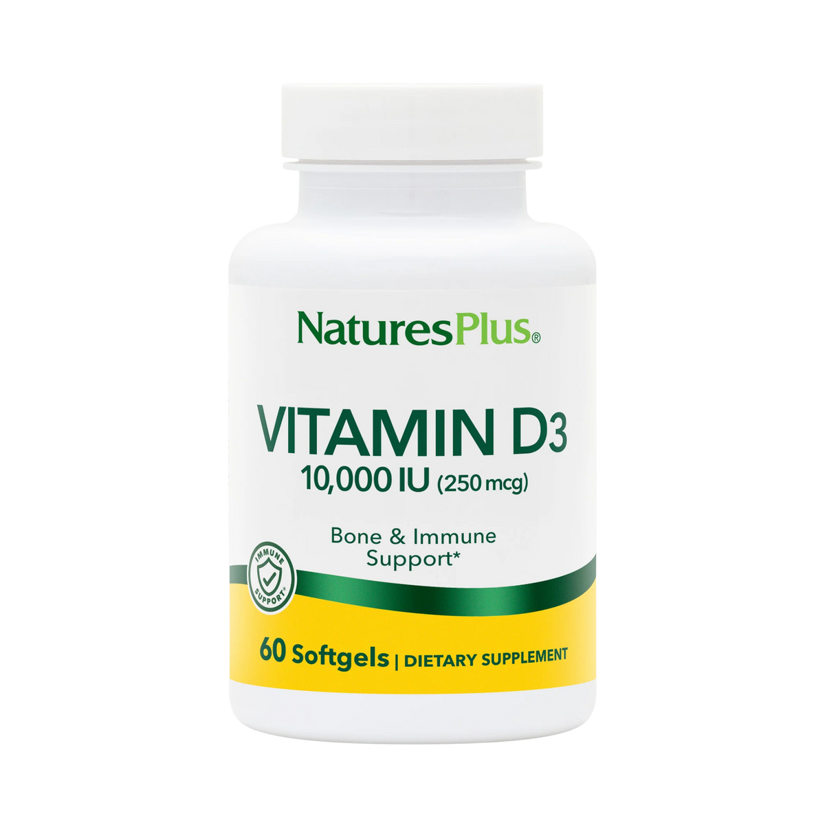 NaturesPlus, Vitamin D3, 250 Mcg, 60 Softgels