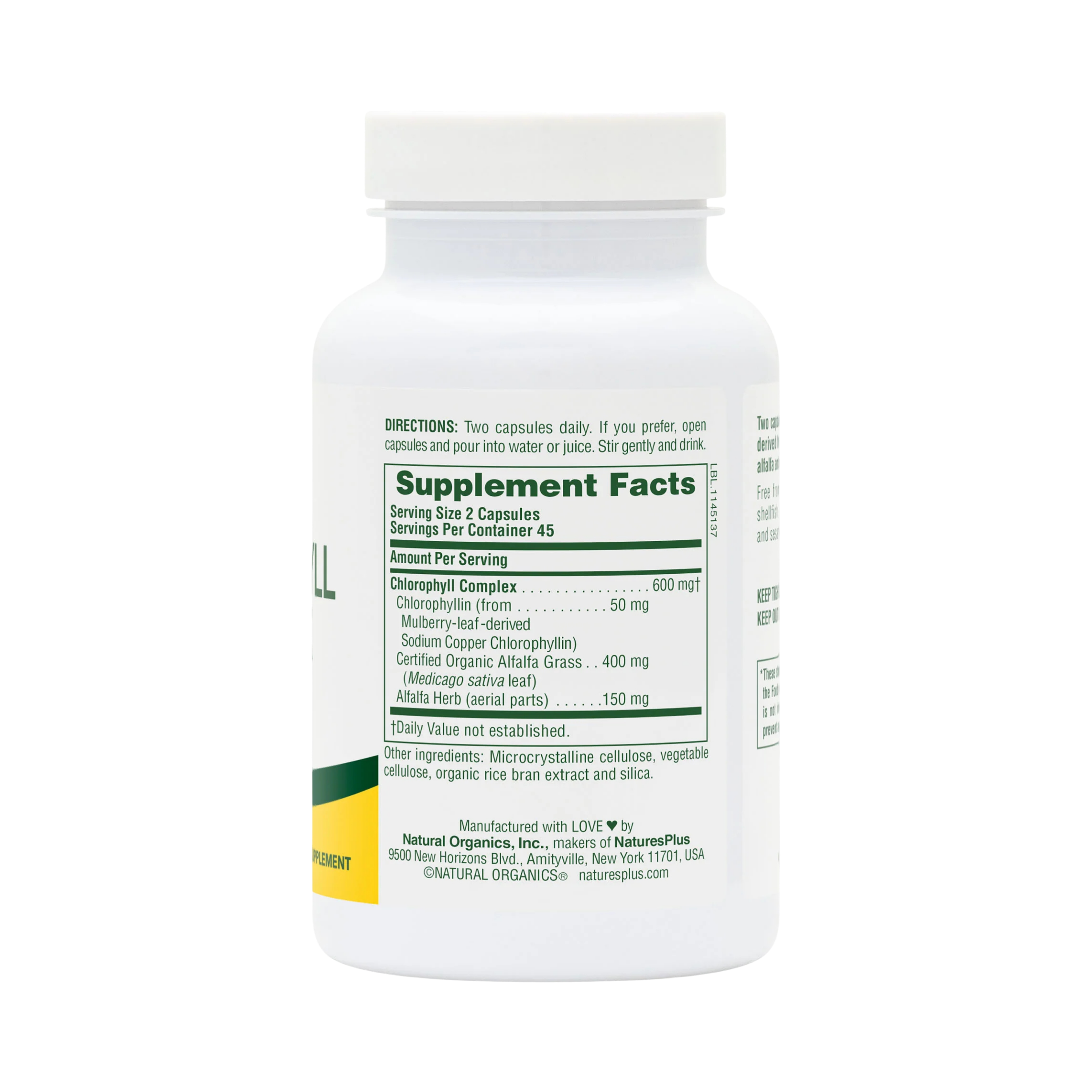 NaturesPlus, Chlorophyll Complex, 90 Capsules