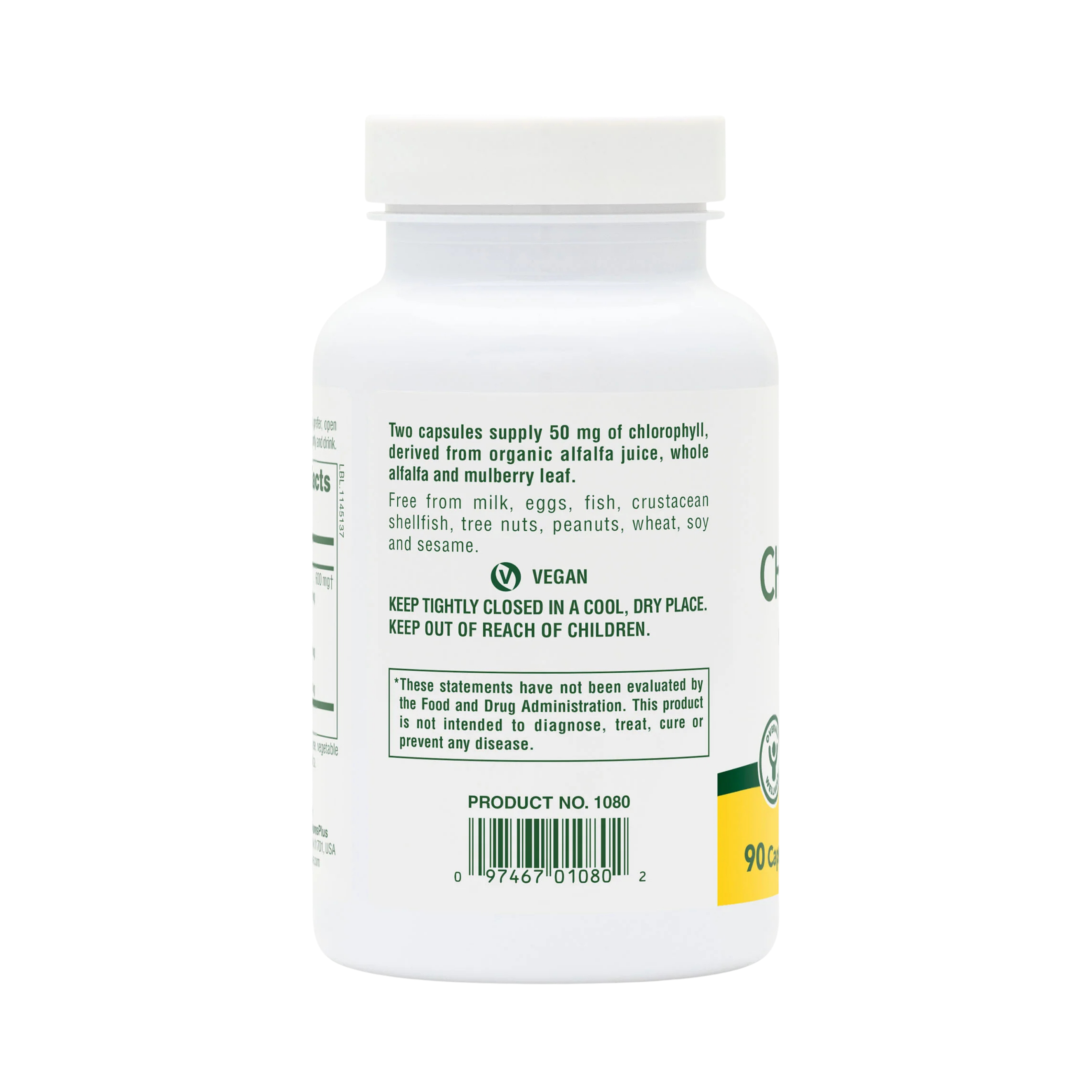 NaturesPlus, Chlorophyll Complex, 90 Capsules