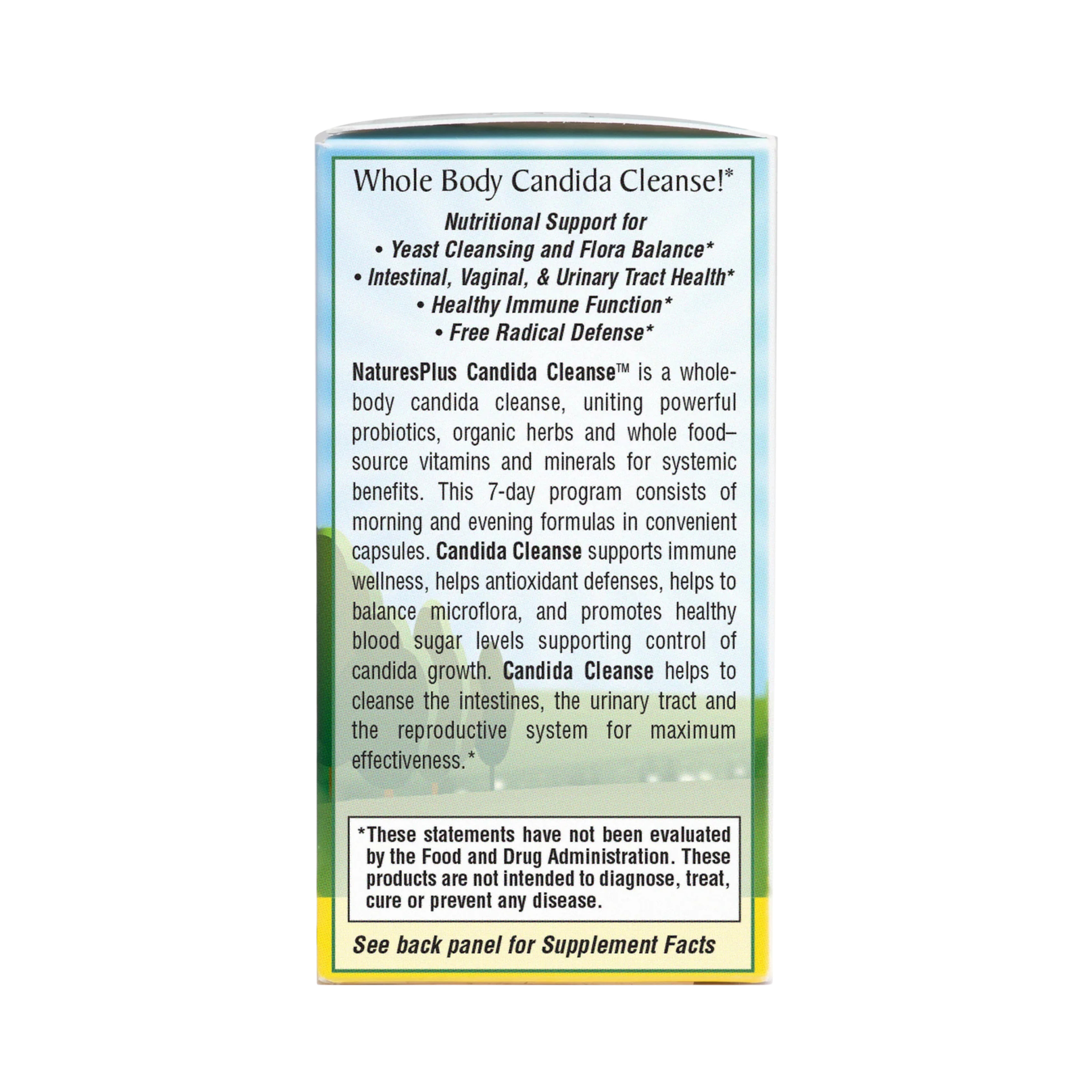 NaturesPlus, Candida Cleanse, 7 Day Program, 2 Bottles, 28 Capsules Each