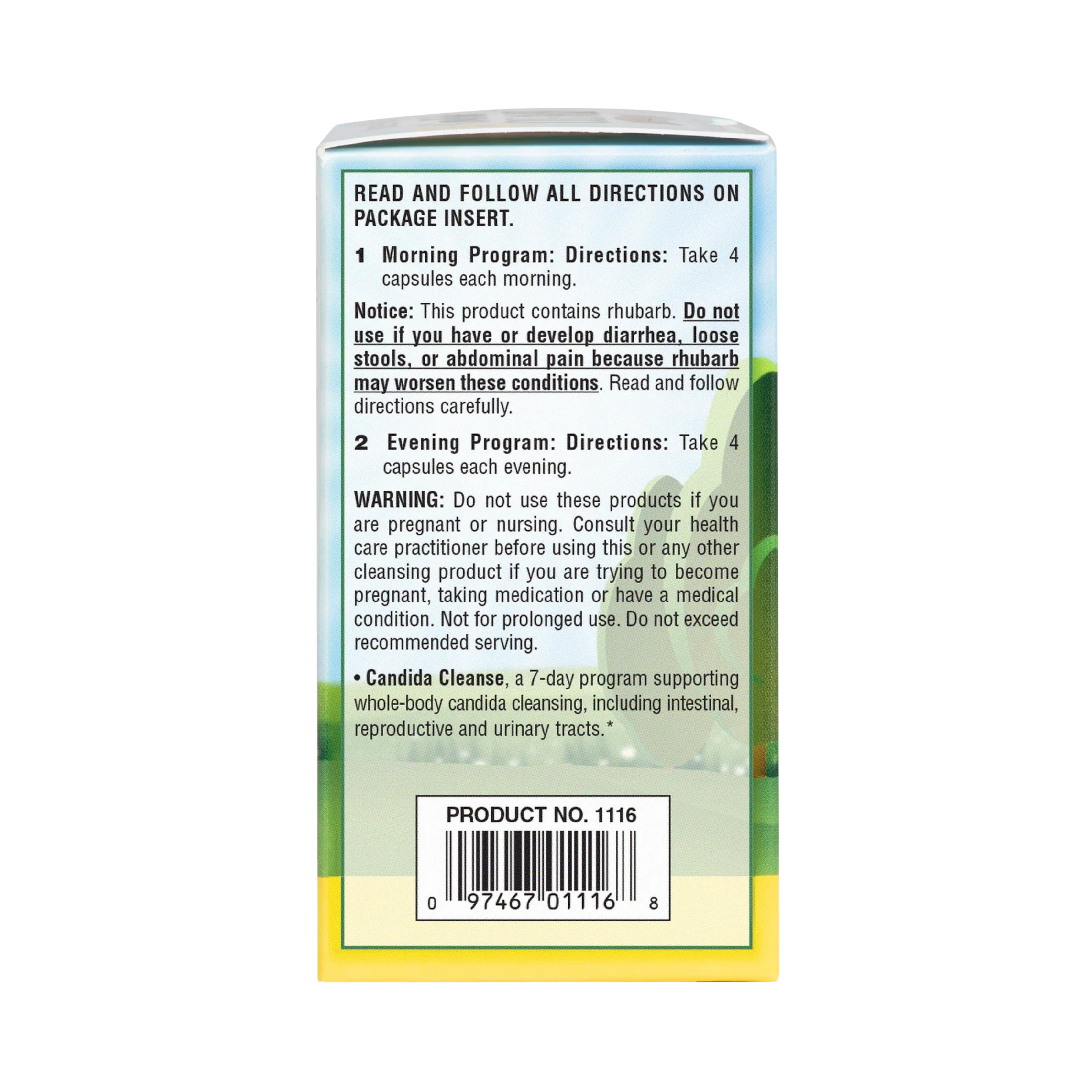 NaturesPlus, Candida Cleanse, 7 Day Program, 2 Bottles, 28 Capsules Each