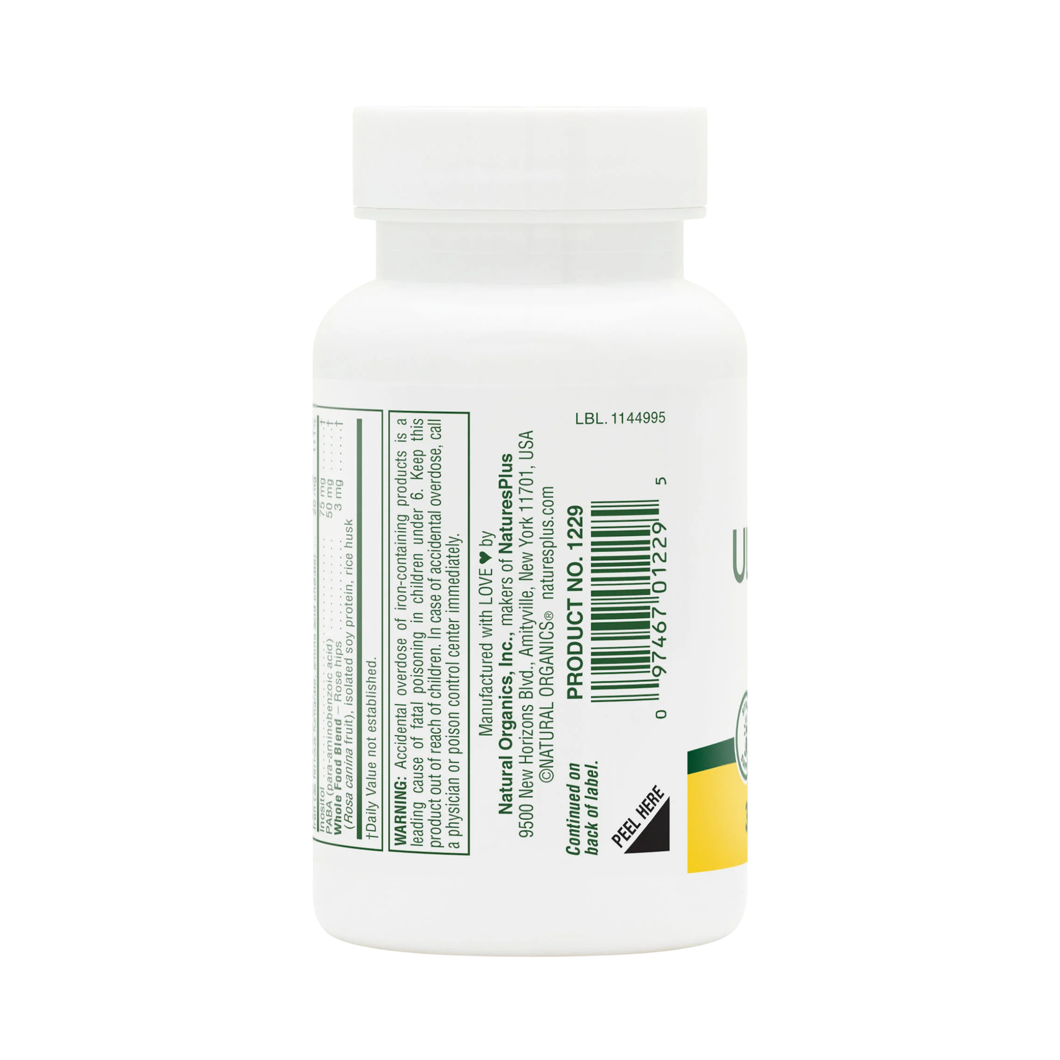 NaturesPlus, Ultra-Stress with Iron, Sustained Release, 30 Vegetarian Tablets