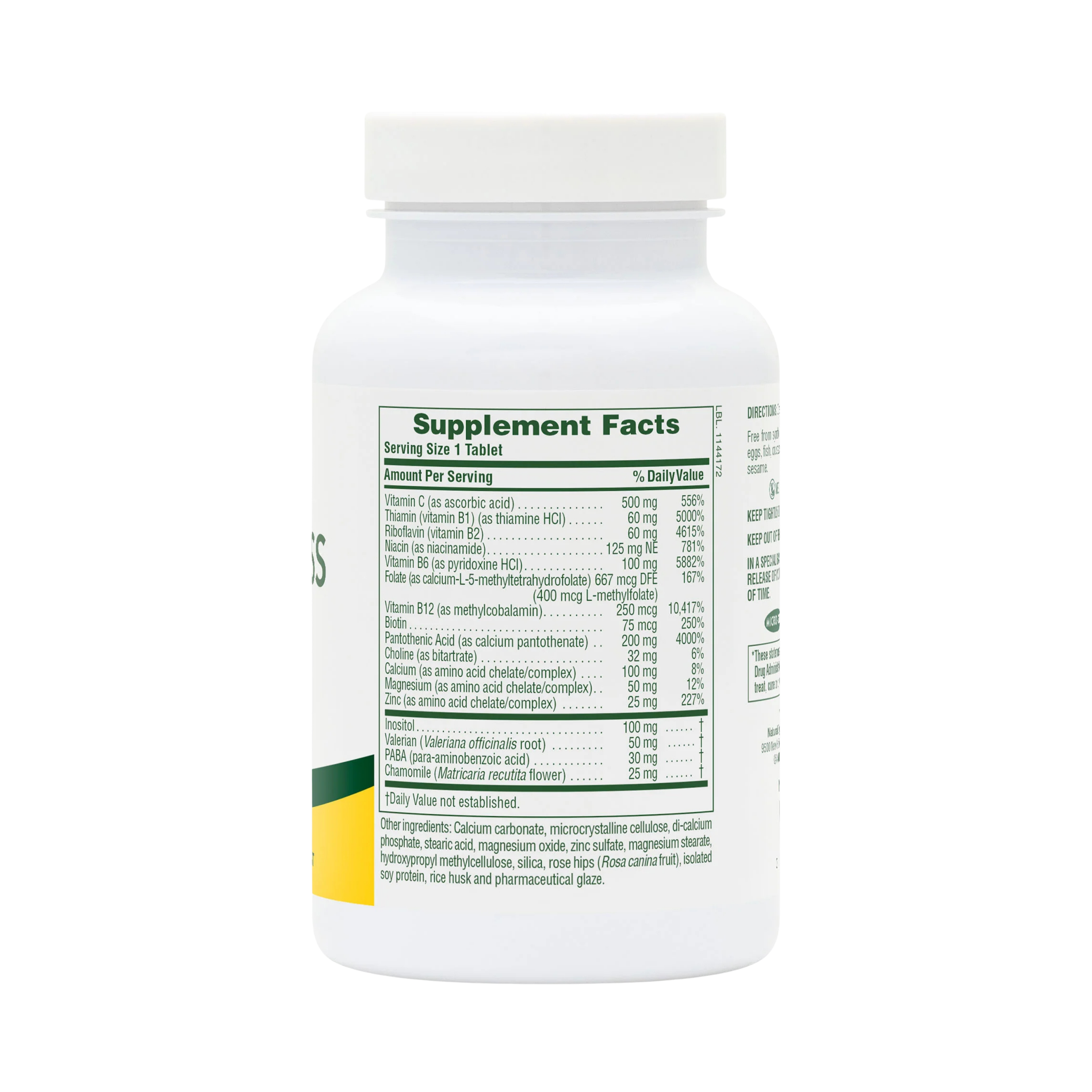 NaturesPlus, Mega Stress Complex Time Release, 60 Sustained Release Tablet