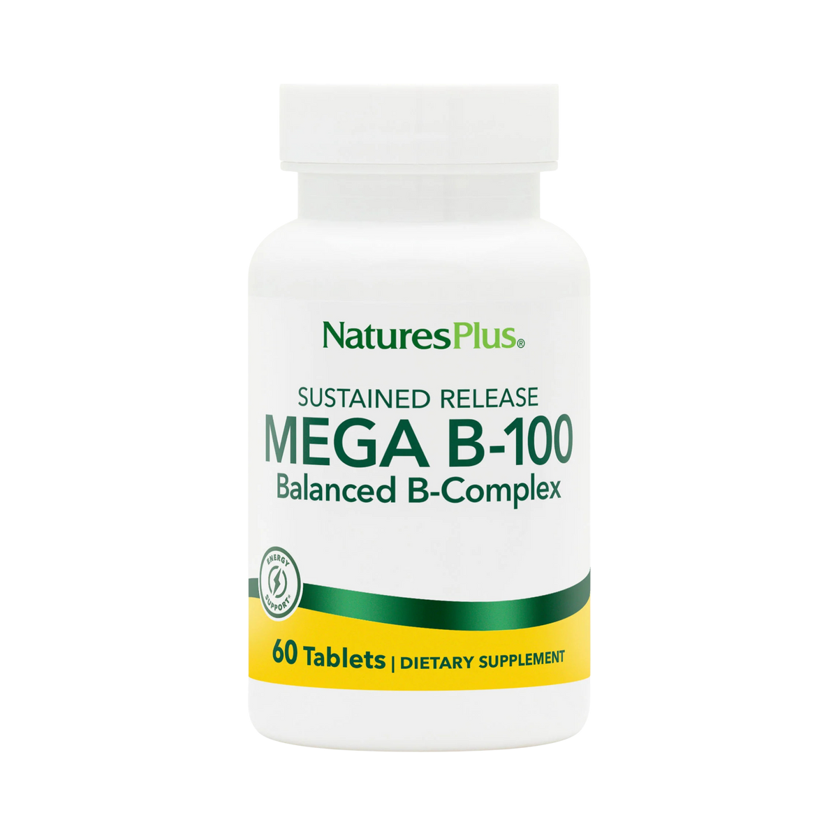 NaturesPlus, Mega B-100 Complex, 60 Sustained Release Tablets
