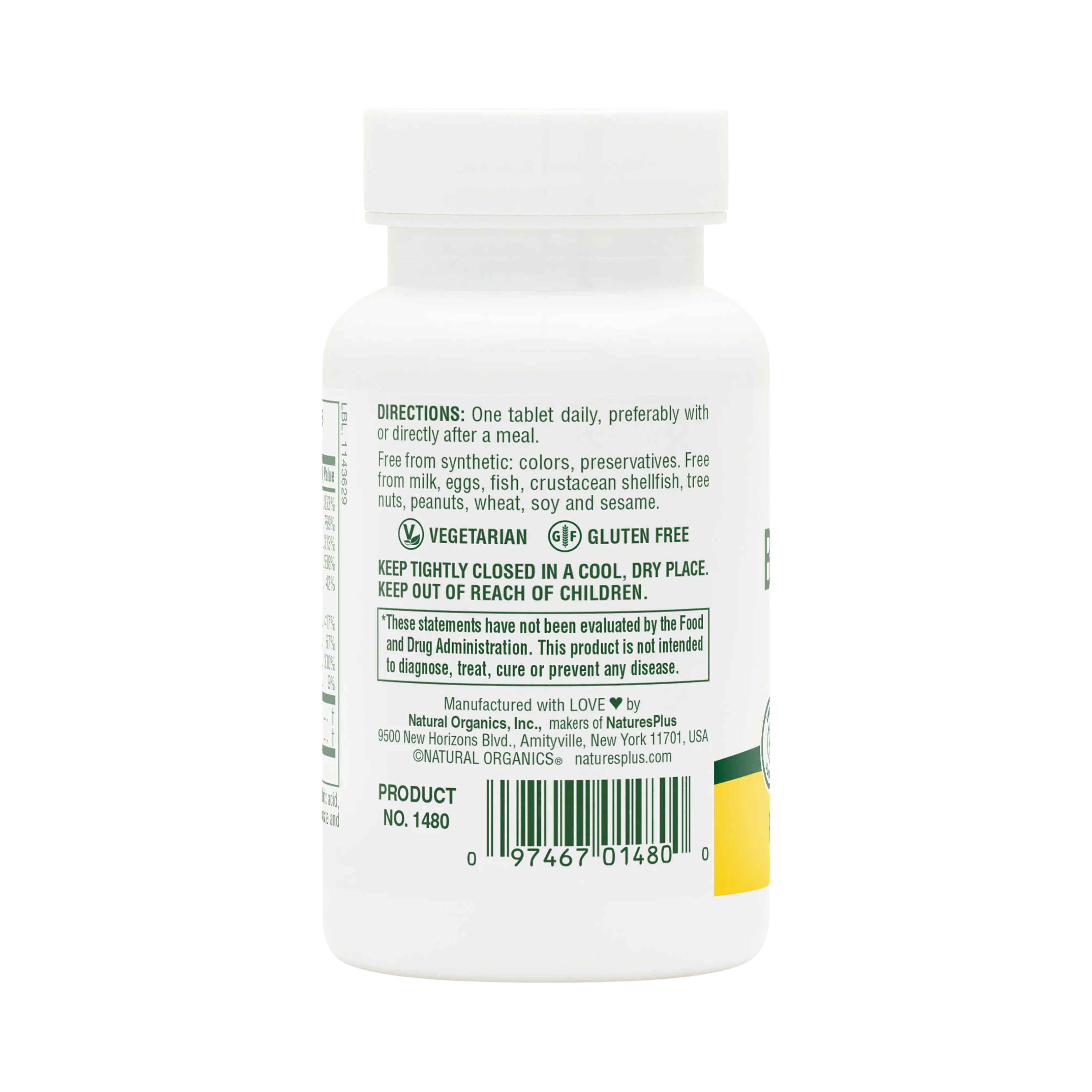 NaturesPlus, B-Complex with Rice Bran, 90 Tablets