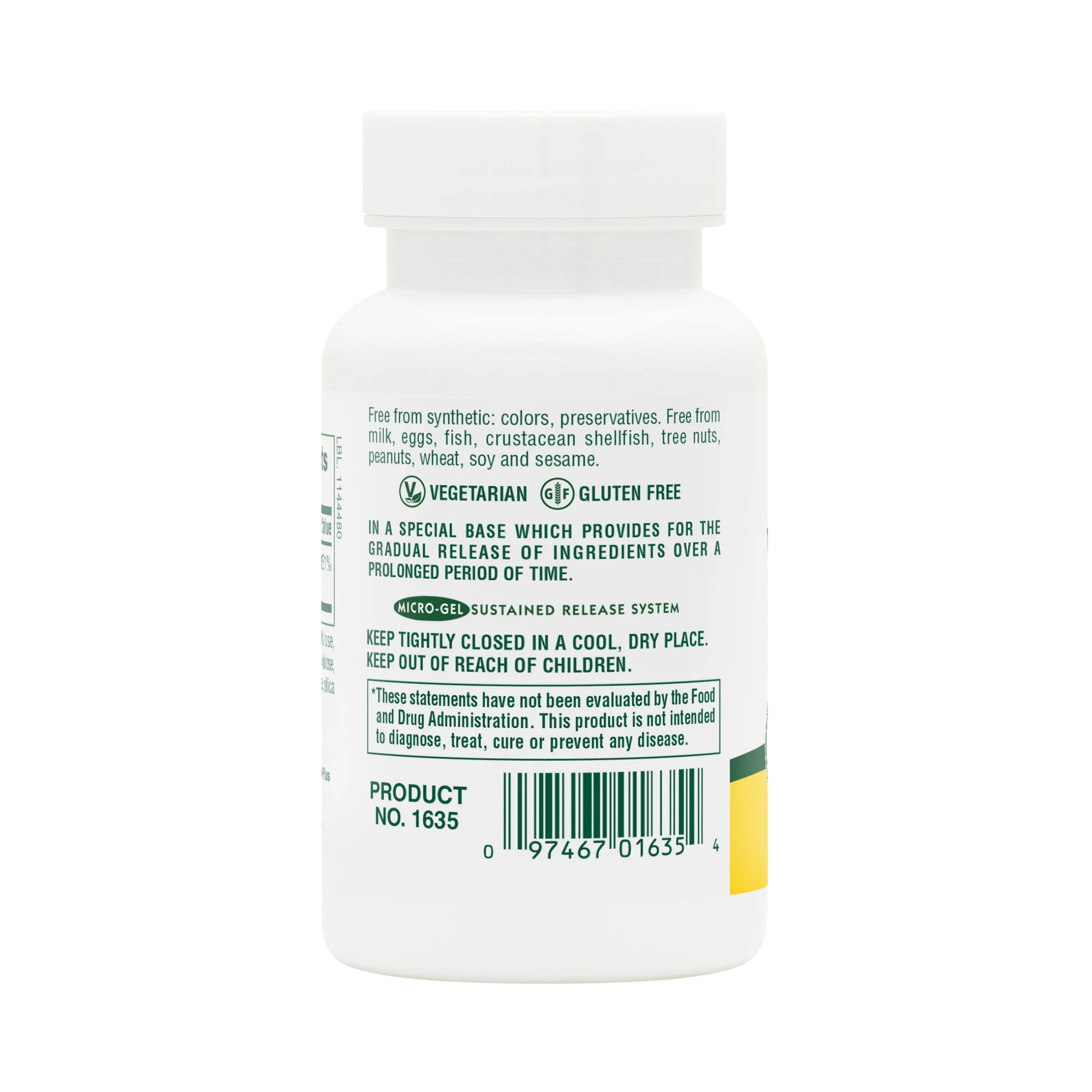 NaturesPlus, Vitamin B2, 250 Mg, 60 Tablets