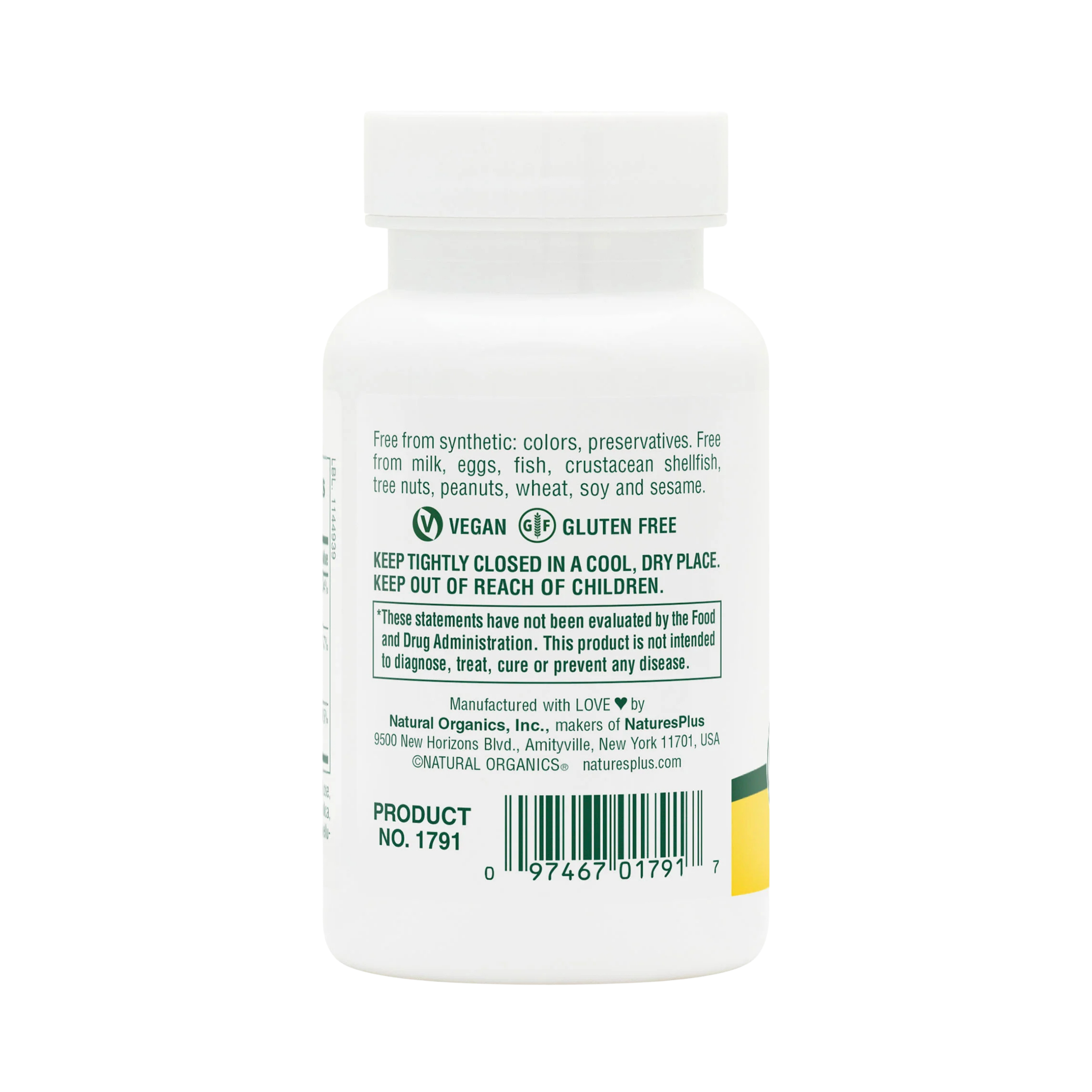 NaturesPlus, Folic Acid Hearts, 90 Tablets