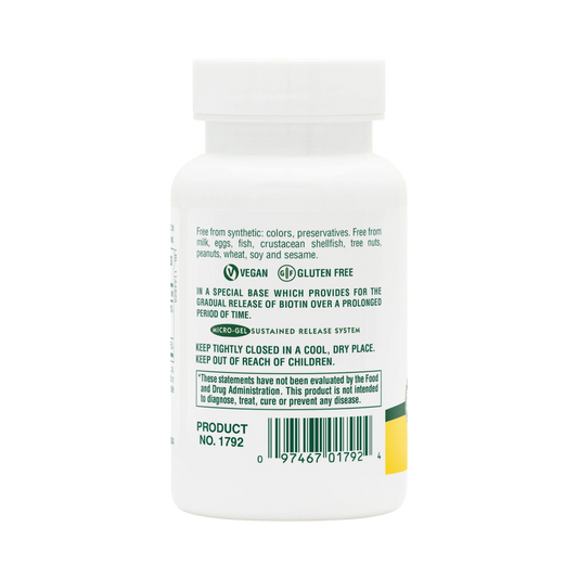 NaturesPlus, Sustained Release Biotin & Folate, 30 Tablets