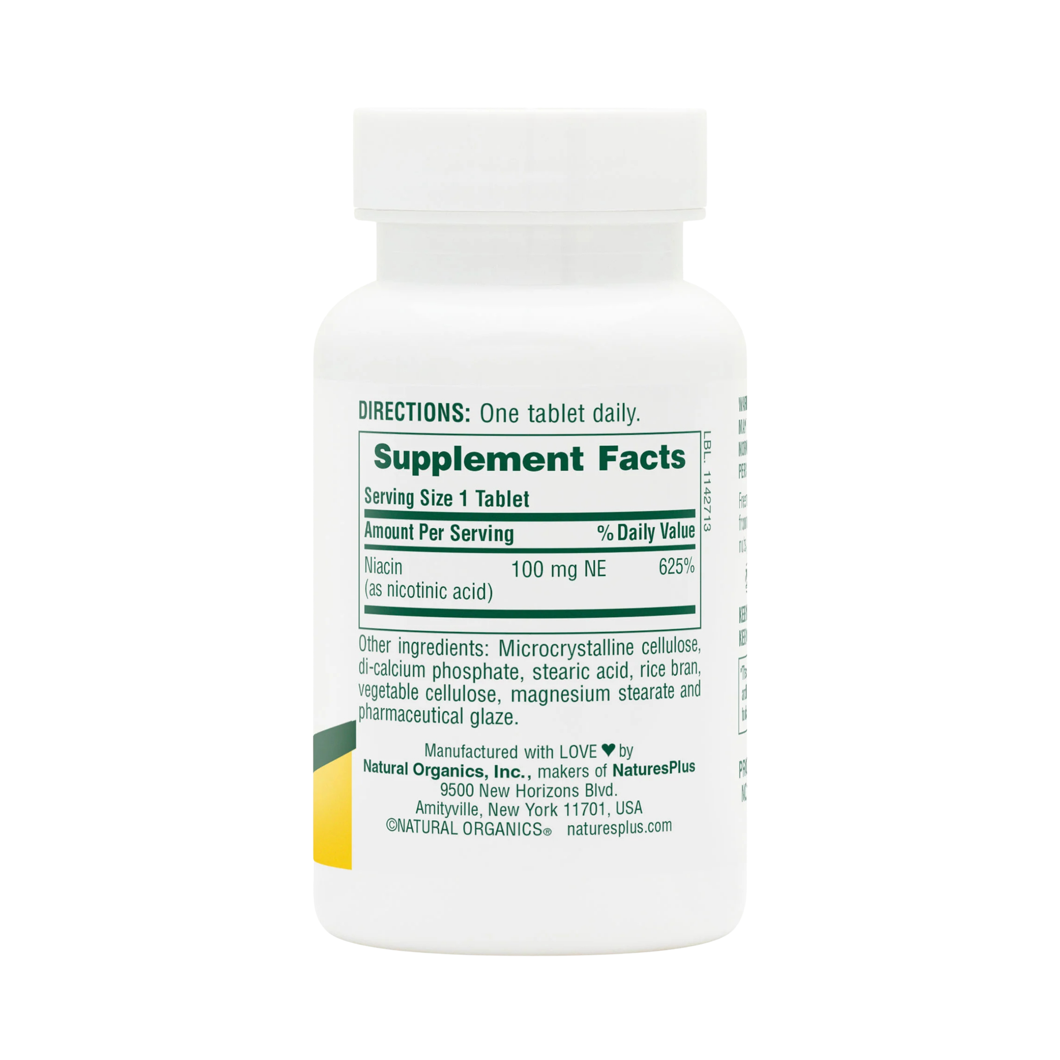 NaturesPlus, Niacin, 100 Mg, 90 Tablets
