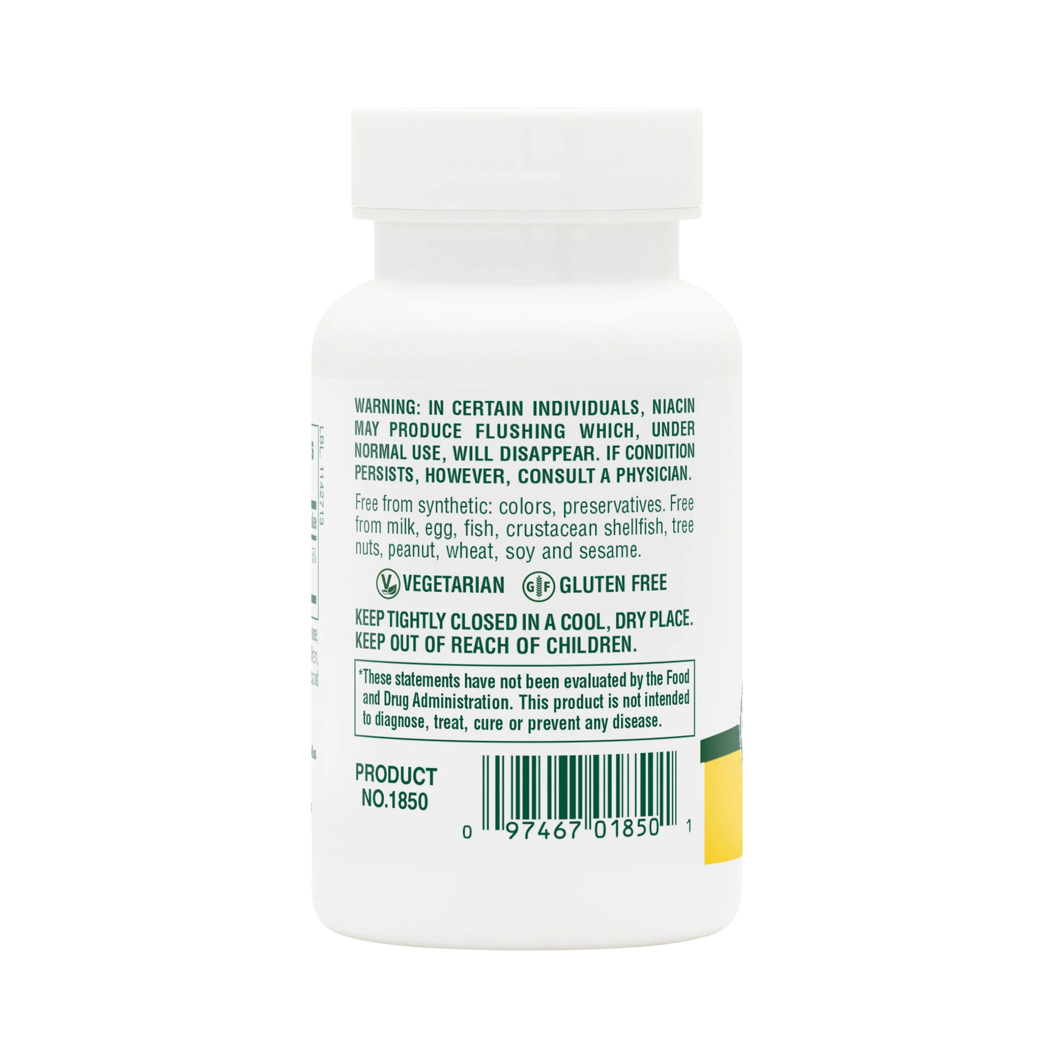 NaturesPlus, Niacin, 100 Mg, 90 Tablets