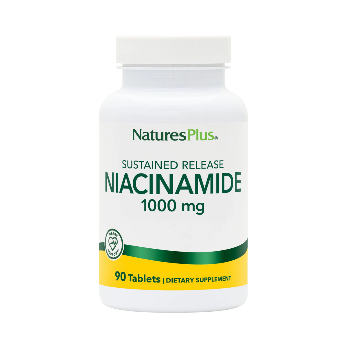 NaturesPlus, Sustained Release Niacinamide, 1,000 Mg, 90 Tablets