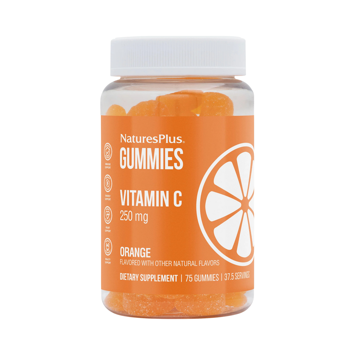 NaturesPlus, Vitamin C Gummies, Orange, 75 Gummies