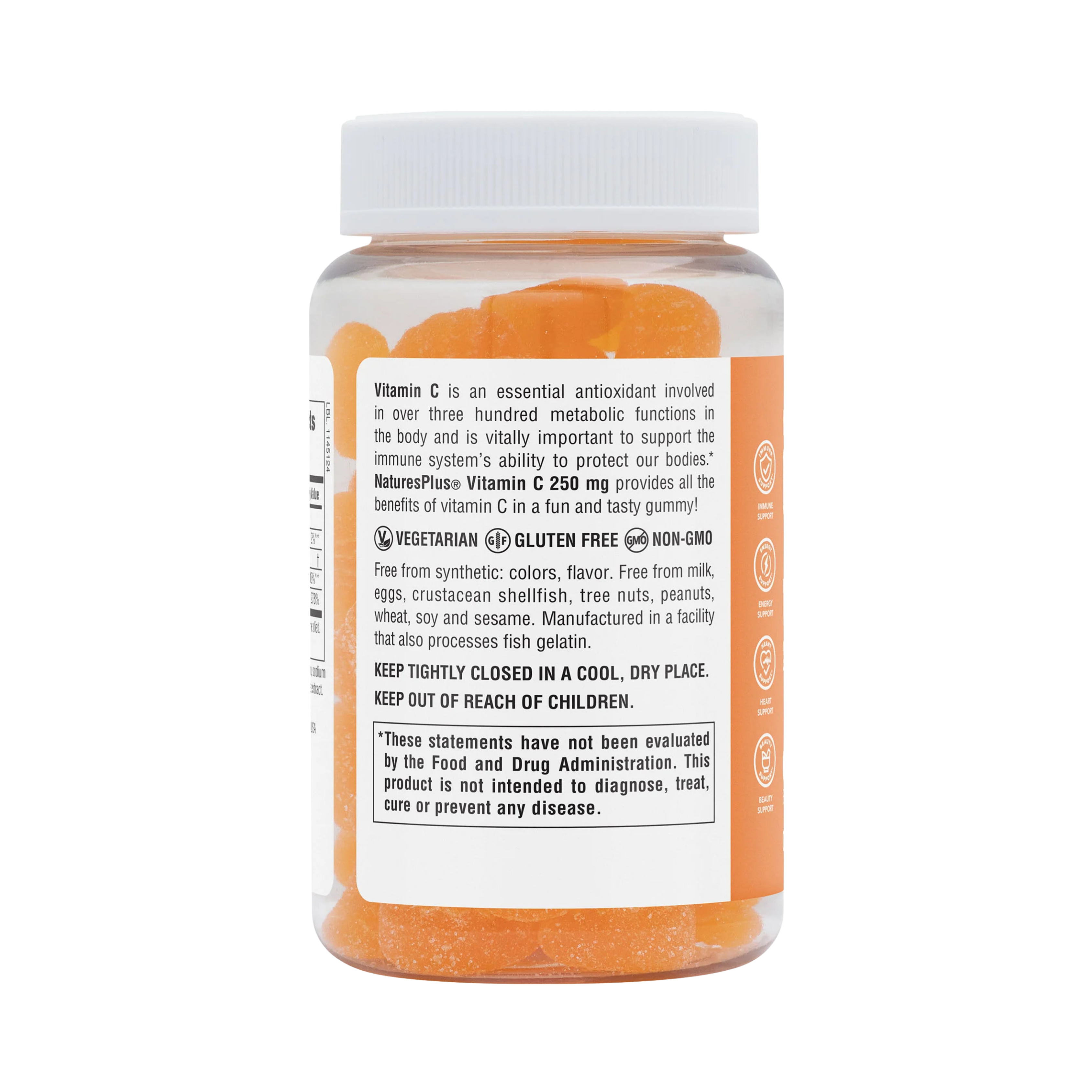 NaturesPlus, Vitamin C Gummies, Orange, 75 Gummies