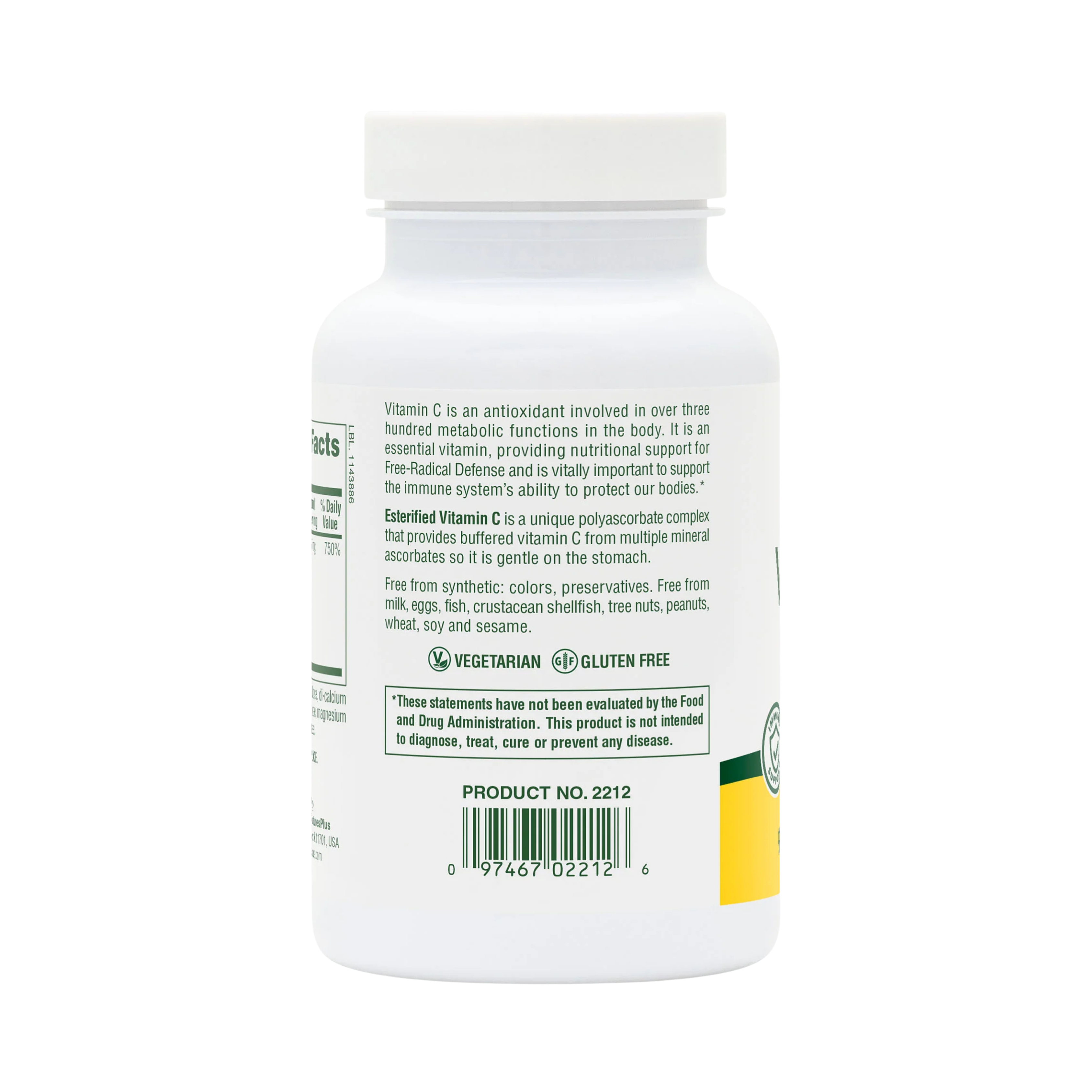 NaturesPlus, Esterified Vitamin C, 675 Mg, 90 Tablets