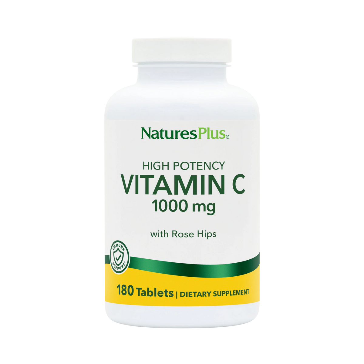 NaturesPlus, Vitamin C 1000 Mg with Rose Hips, 180 Tablet