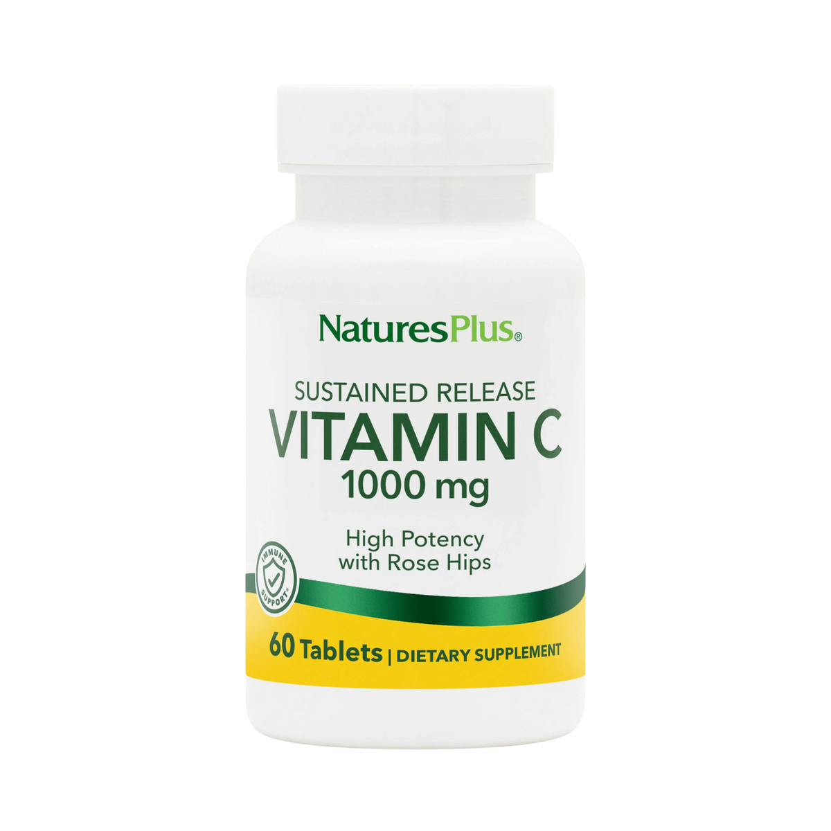 NaturesPlus, Vitamin C 1000 Mg Time Release with Rose Hips, 60 Tablets