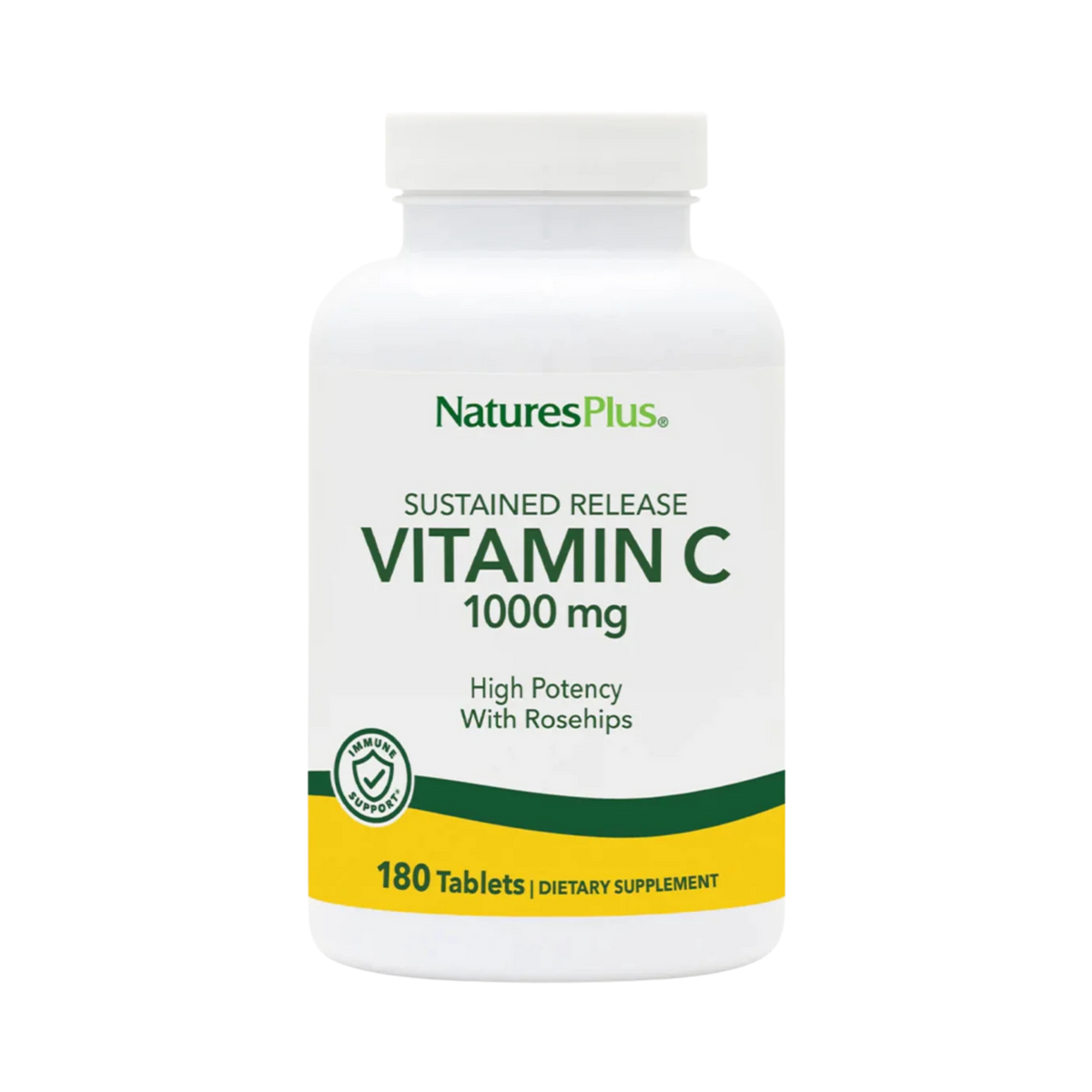 NaturesPlus, Sustained Release Vitamin C, 1000 Mg, 180 Tablets
