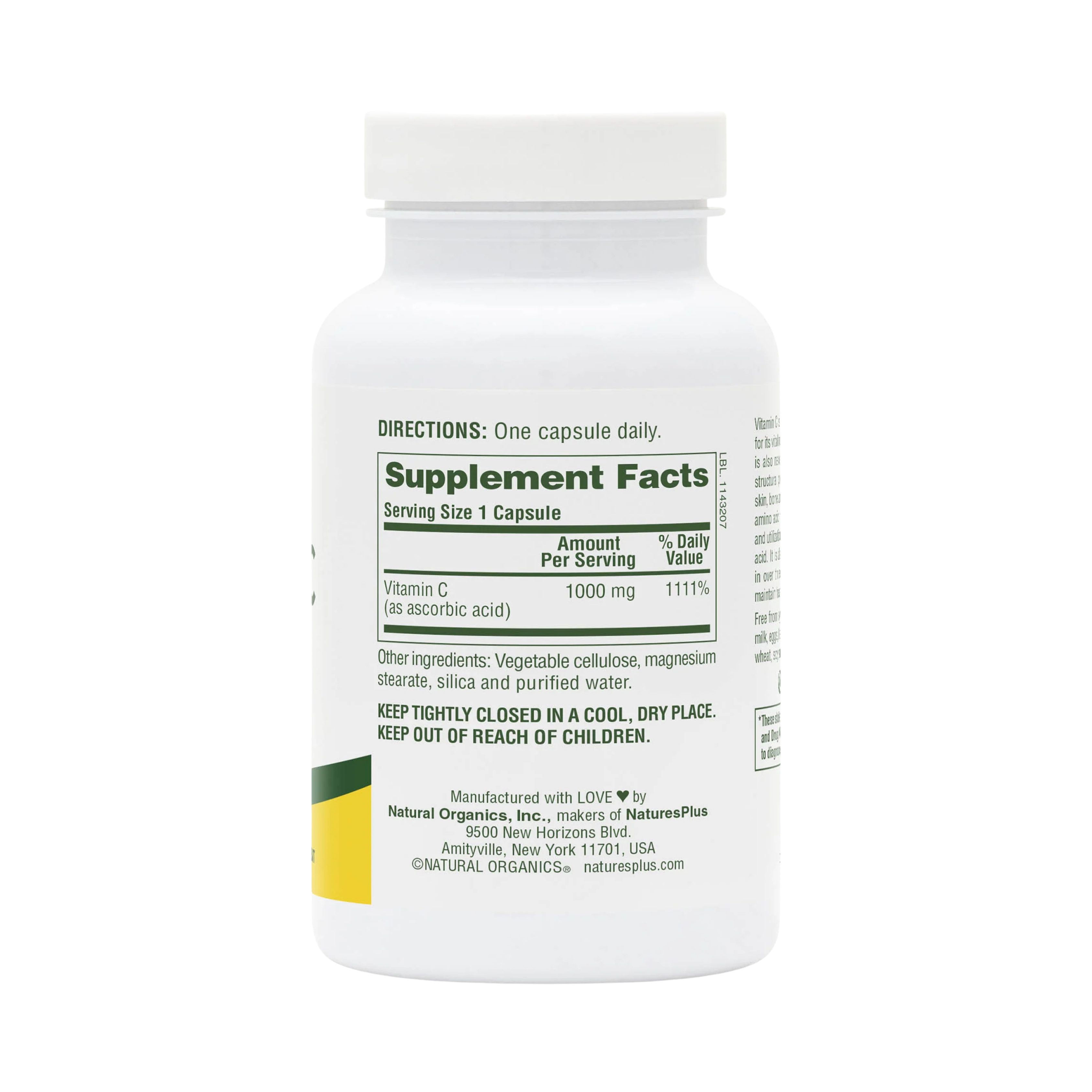 NaturesPlus, Vitamin C, 1000 Mg, 90 Capsule