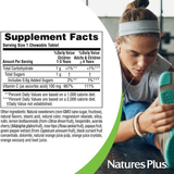 NaturesPlus, Orange Juice Jr Chewable Vitamin C, Natural Orange, 100 Mg, 90 Tablets