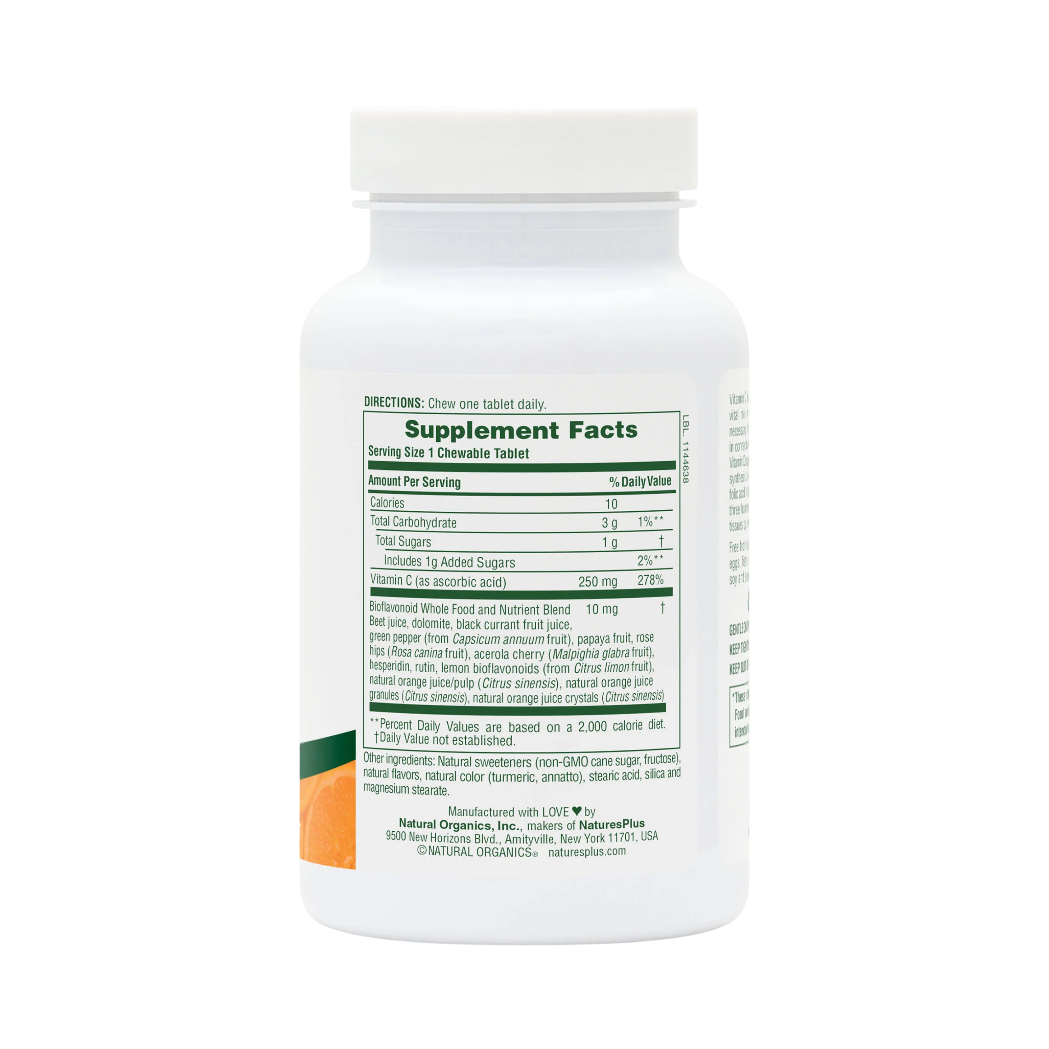 NaturesPlus, Orange Juice C, 250 Mg, 90 Chewable