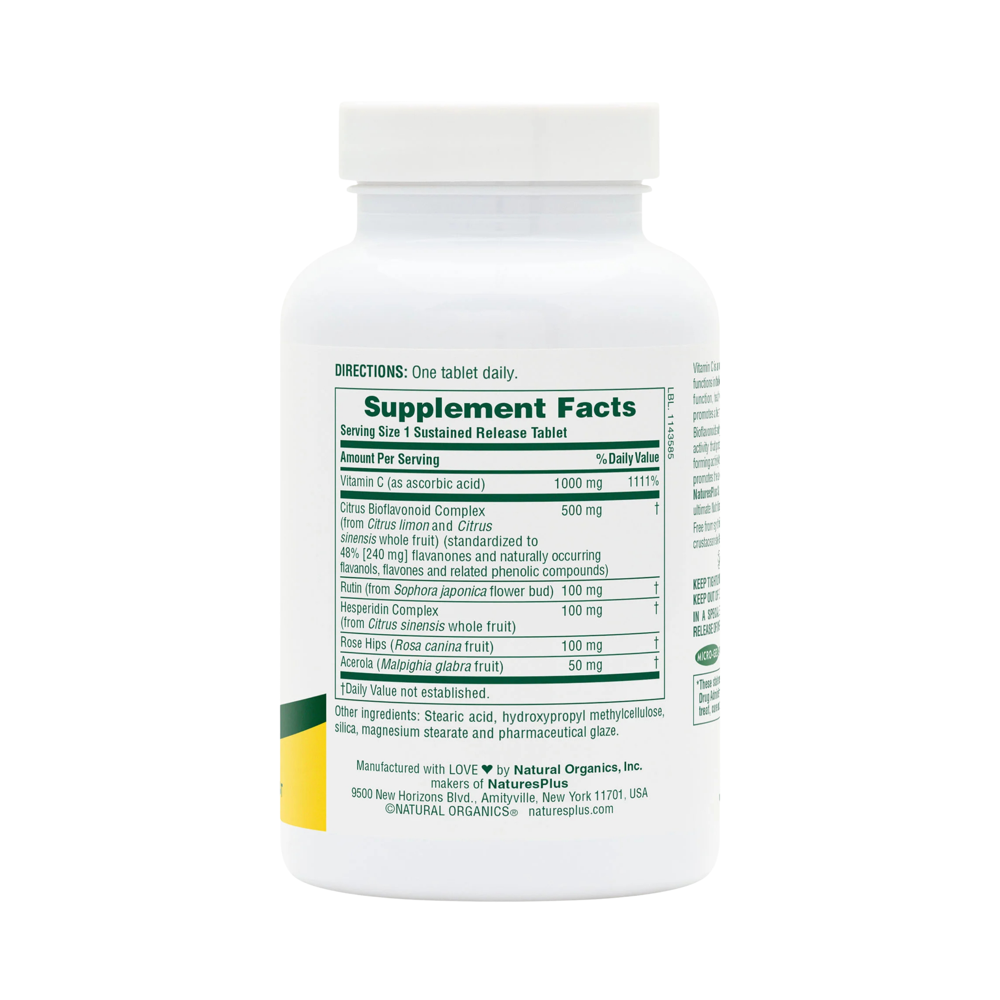 NaturesPlus, Sustained Release Super C Complex, 90 Tablets